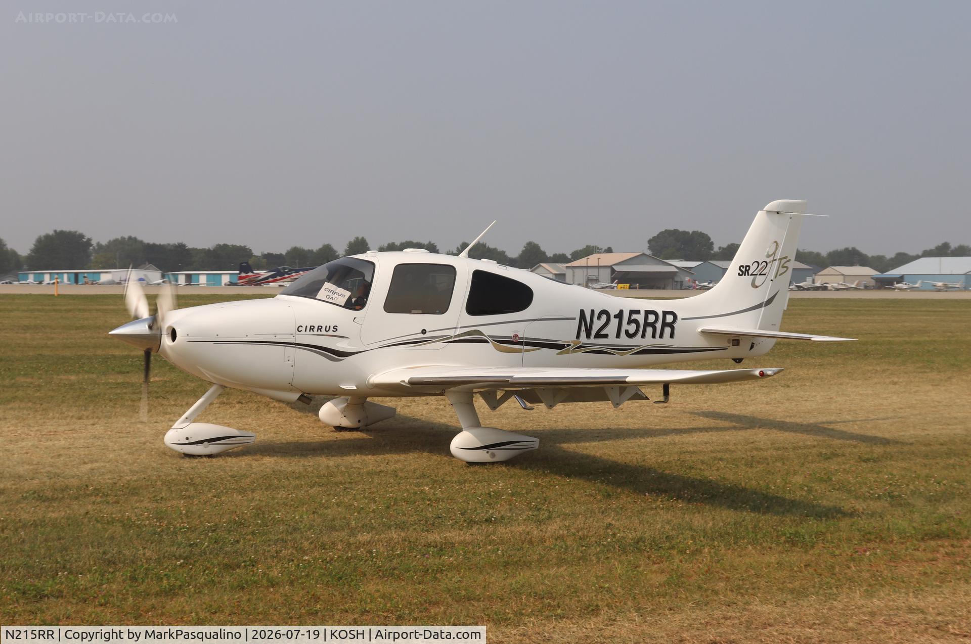 Aircraft N215RR, 2005 Cirrus SR22, c/n 1448, Cirrus SR22, at KOSH, photo by MarkPasqualino