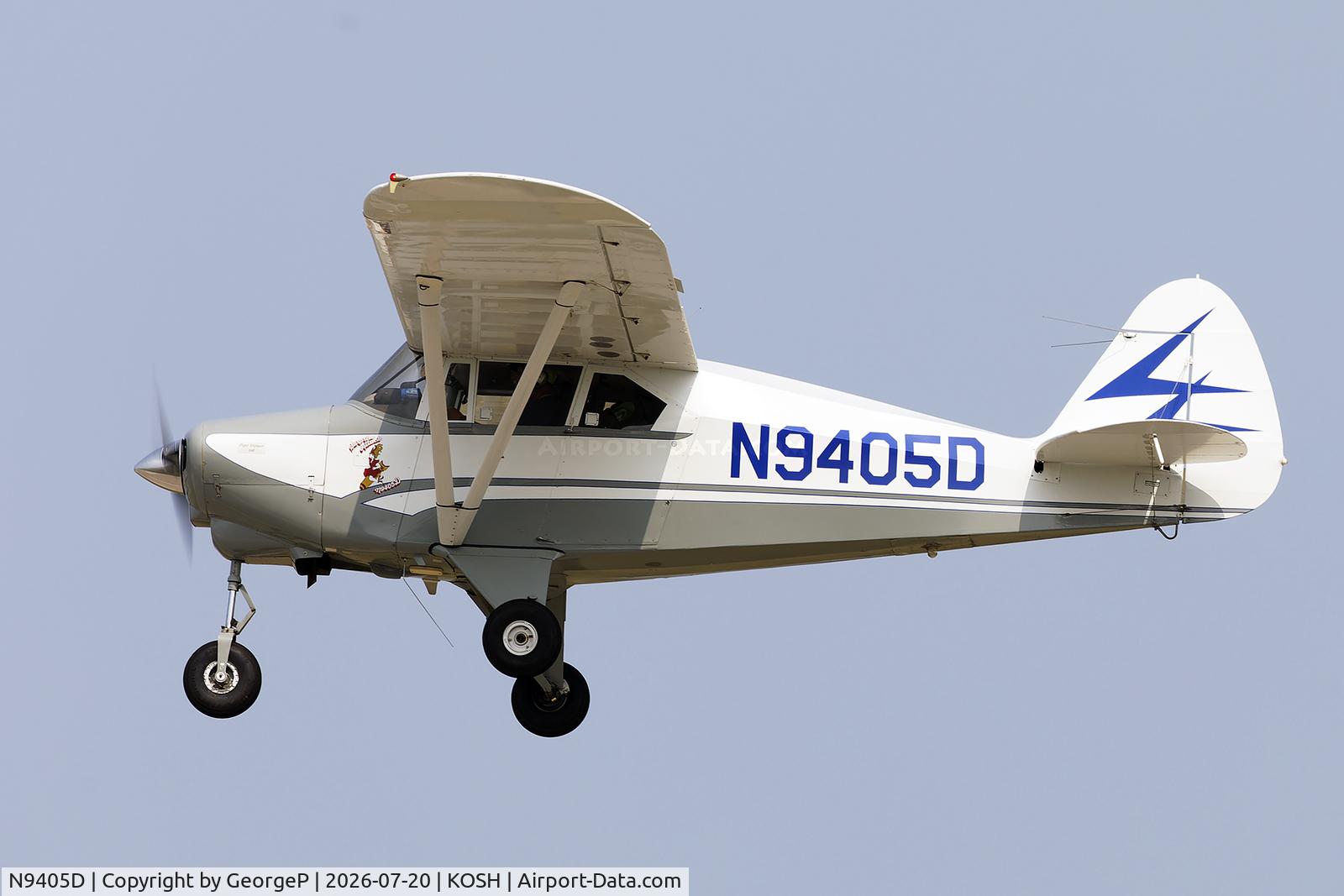 Aircraft N9405D, 1958 Piper PA-22-160 Tri Pacer, c/n 22-6378, Airventure 2026., at KOSH, photo by GeorgeP