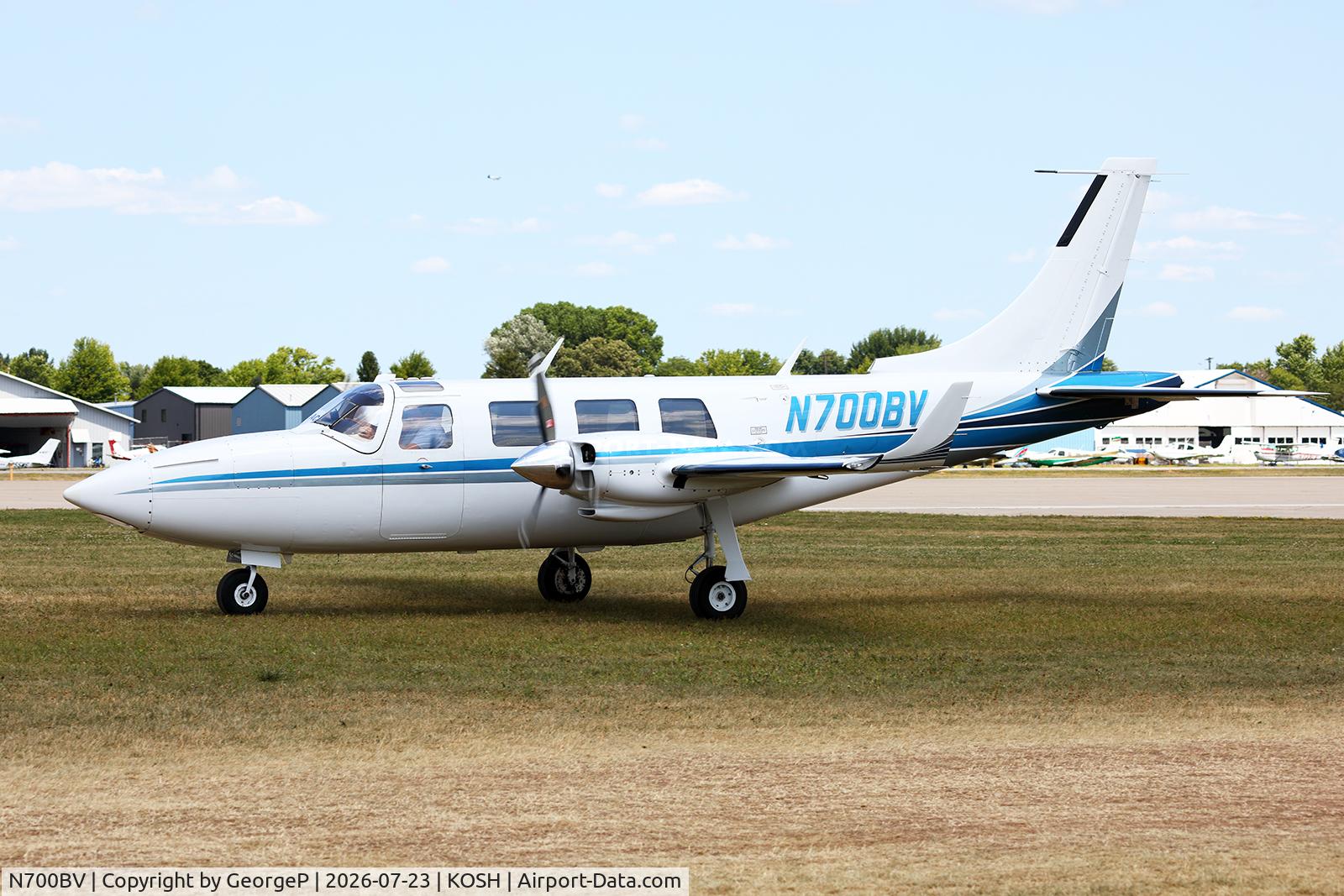 Aircraft N700BV, 1977 Smith Aerostar 601P, c/n 61P-0448-171, Airventure 2026., at KOSH, photo by GeorgeP