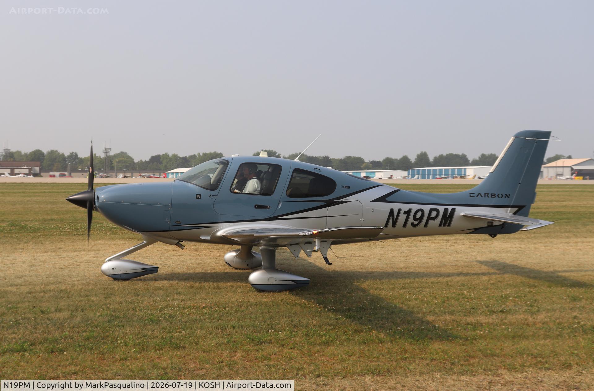 Aircraft N19PM, 2022 Cirrus SR22, c/n 9027, Cirrus SR22, at KOSH, photo by MarkPasqualino