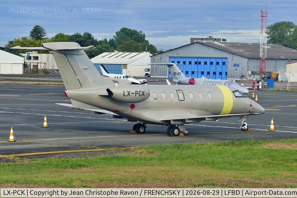 Aircraft LX-PCK, 2023 Pilatus PC-24, c/n 314, Jetfly On-Demand, at LFBD, photo by Jean Christophe Ravon / FRENCHSKY
