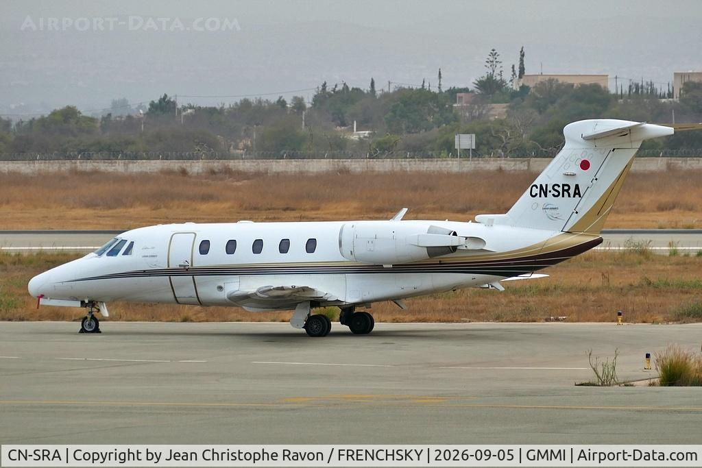Aircraft CN-SRA, 1994 Cessna 650 Citation VII, c/n 650-7039, Sarah Airways, at GMMI, photo by Jean Christophe Ravon / FRENCHSKY