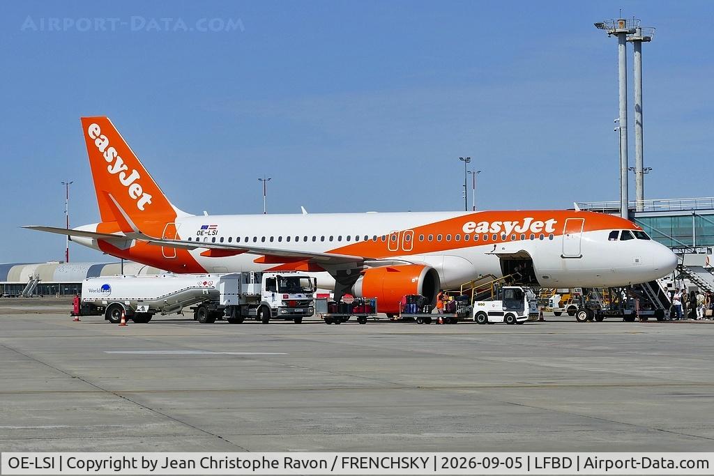 Aircraft OE-LSI, 2019 Airbus A320-251N, c/n 9105, Bordeaux (BOD) Milan (MXP) U23962, at LFBD, photo by Jean Christophe Ravon / FRENCHSKY