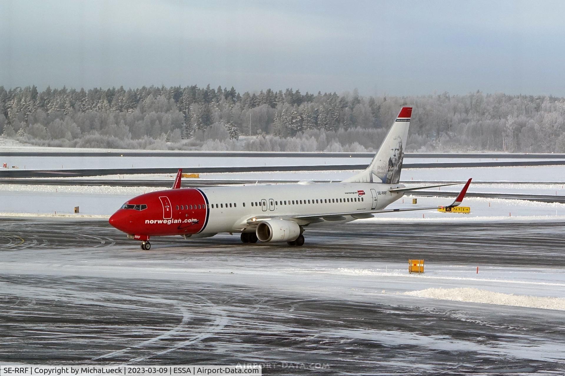 Aircraft SE-RRF, 2015 Boeing 737-8JP, c/n 42070 l/n 5583, Fridtjof Nansen, at ESSA, photo by MichaLueck