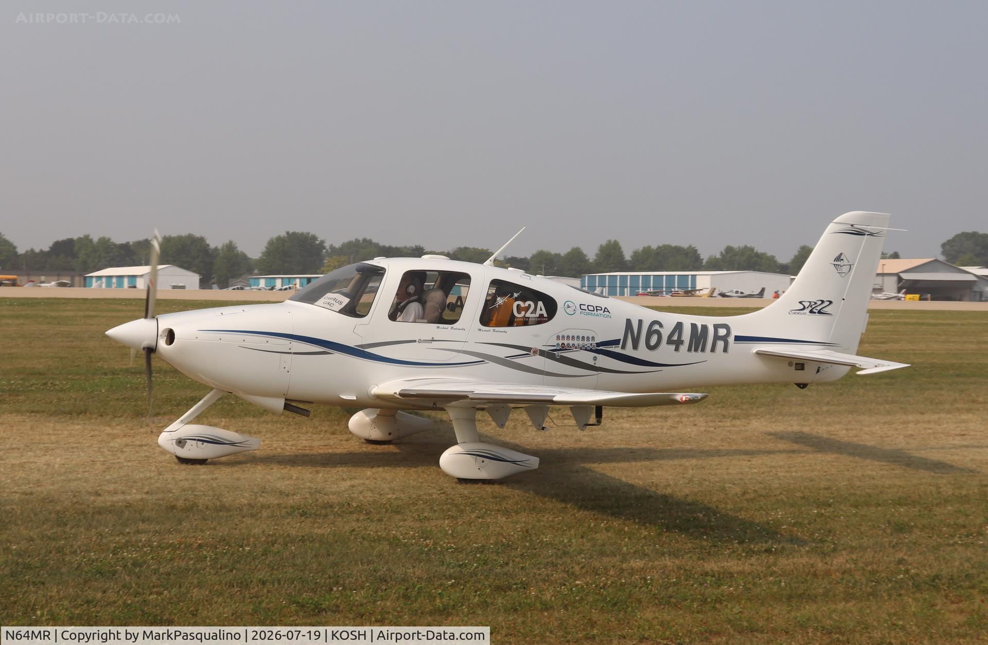 Aircraft N64MR, 2003 Cirrus SR22, c/n 0724, Cirrus SR22, at KOSH, photo by MarkPasqualino