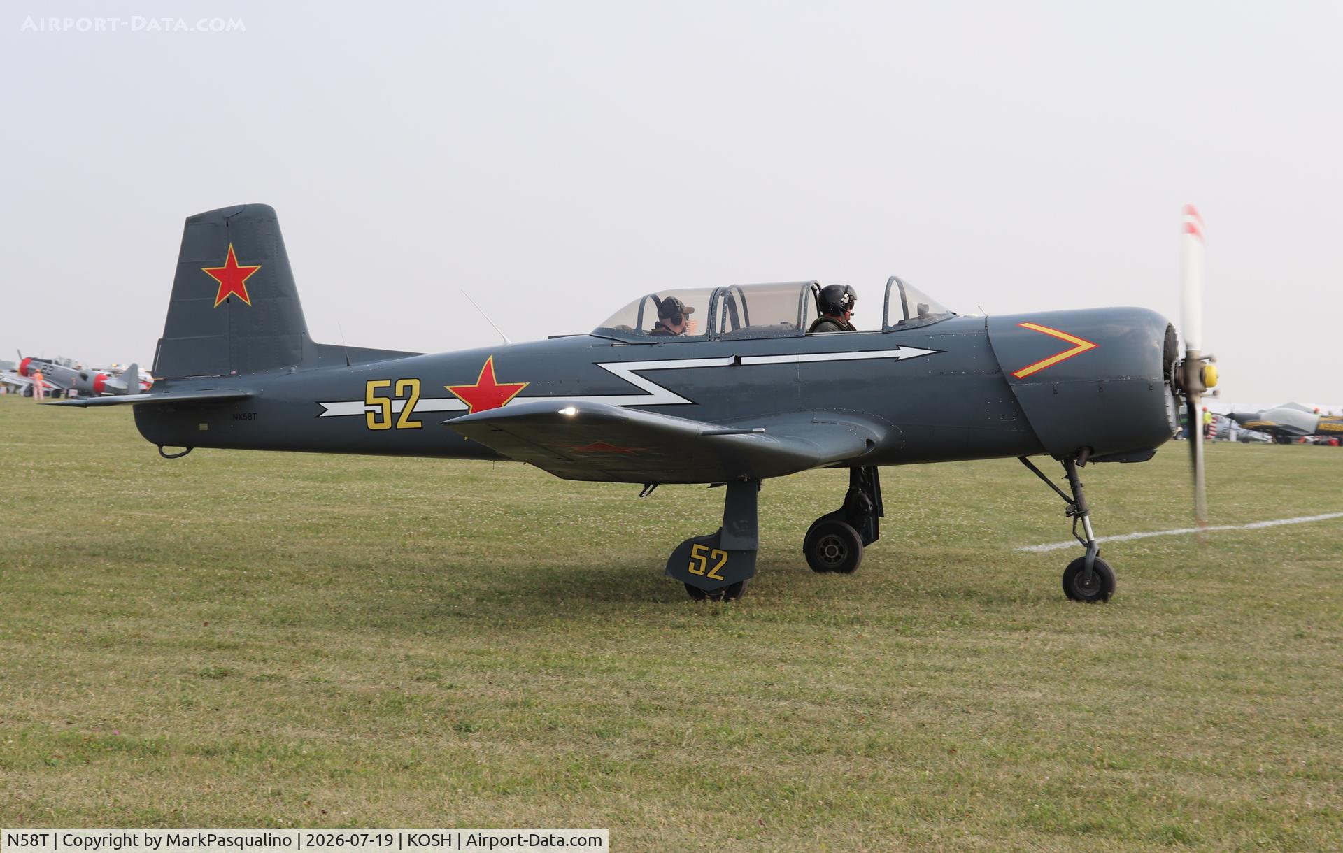 Aircraft N58T, 1972 Nanchang CJ-6, c/n 2851208, Nanchang CJ-6, at KOSH, photo by MarkPasqualino