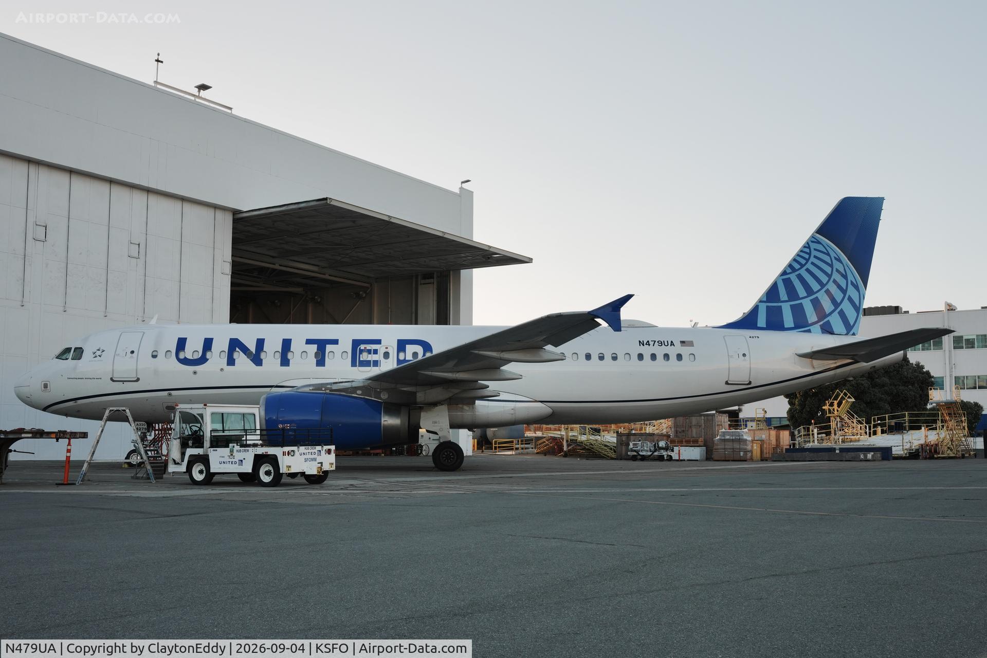 Aircraft N479UA, 2001 Airbus A320-232, c/n 1538, KSFO 2026., at KSFO, photo by ClaytonEddy