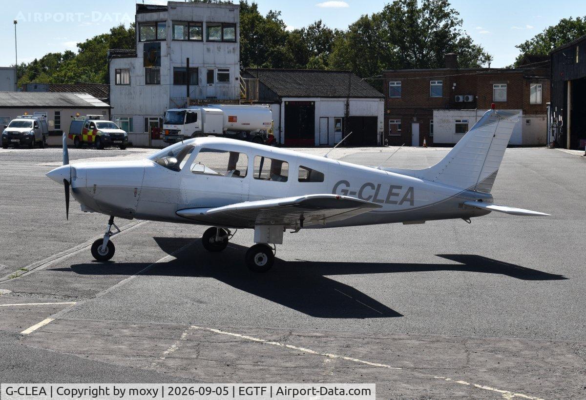 Aircraft G-CLEA, 1978 Piper PA-28-161 Cherokee Warrior II, c/n 28-7916081, Piper PA-28-161 Cherokee Warrior II at Fairoaks., at EGTF, photo by moxy