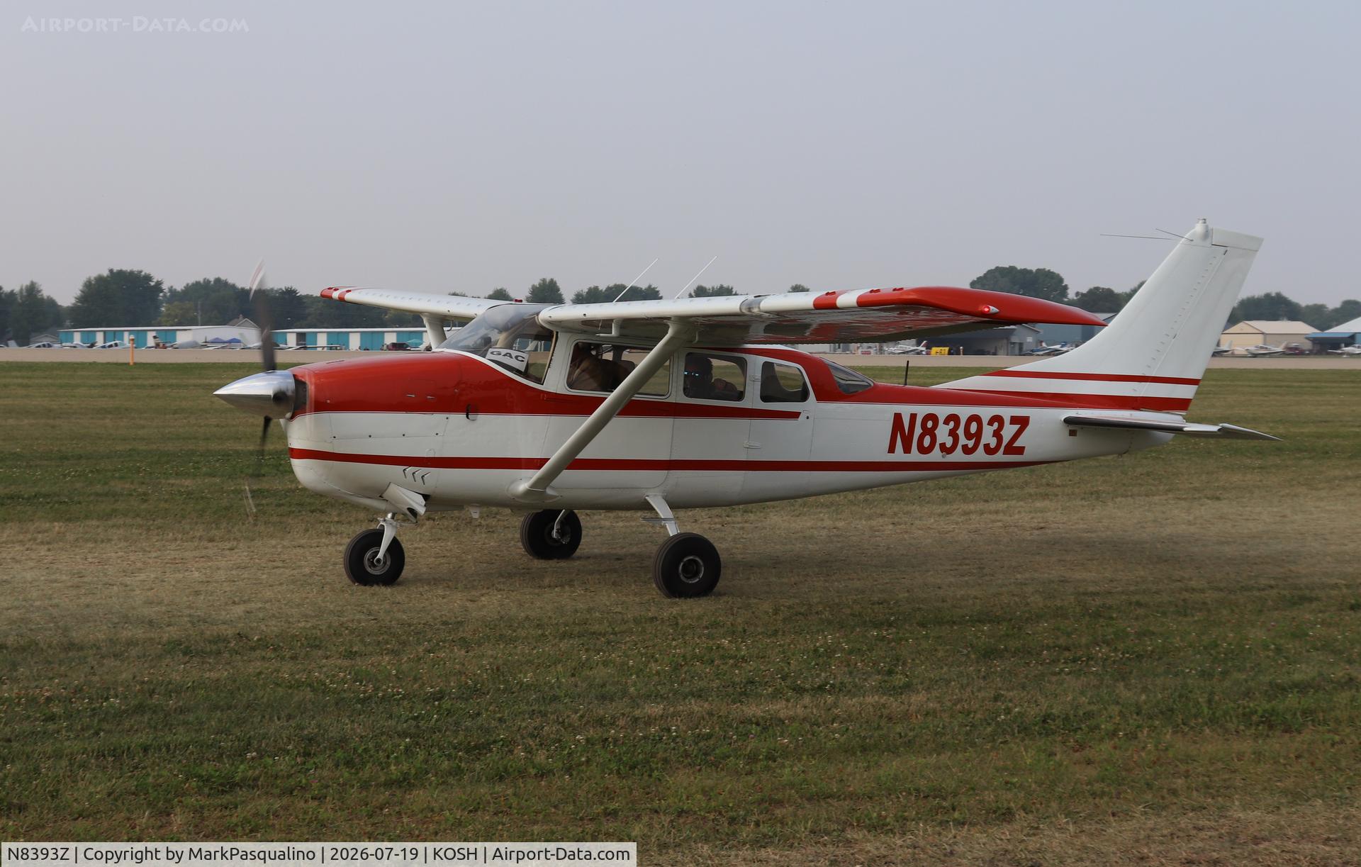 Aircraft N8393Z, 1963 Cessna 210-5(205), c/n 205-0393, Cessna 205, at KOSH, photo by MarkPasqualino