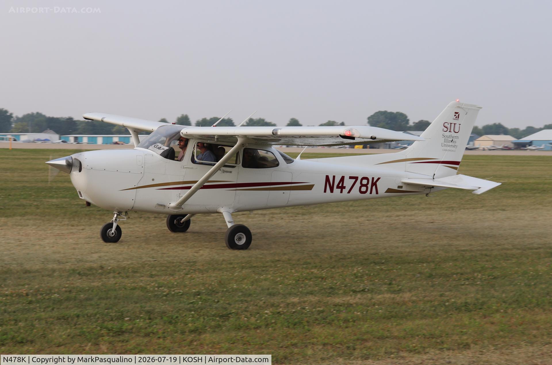 Aircraft N478K, 2023 Textron Aviation Inc 172S, c/n 172S12966, Cessna 172S, at KOSH, photo by MarkPasqualino