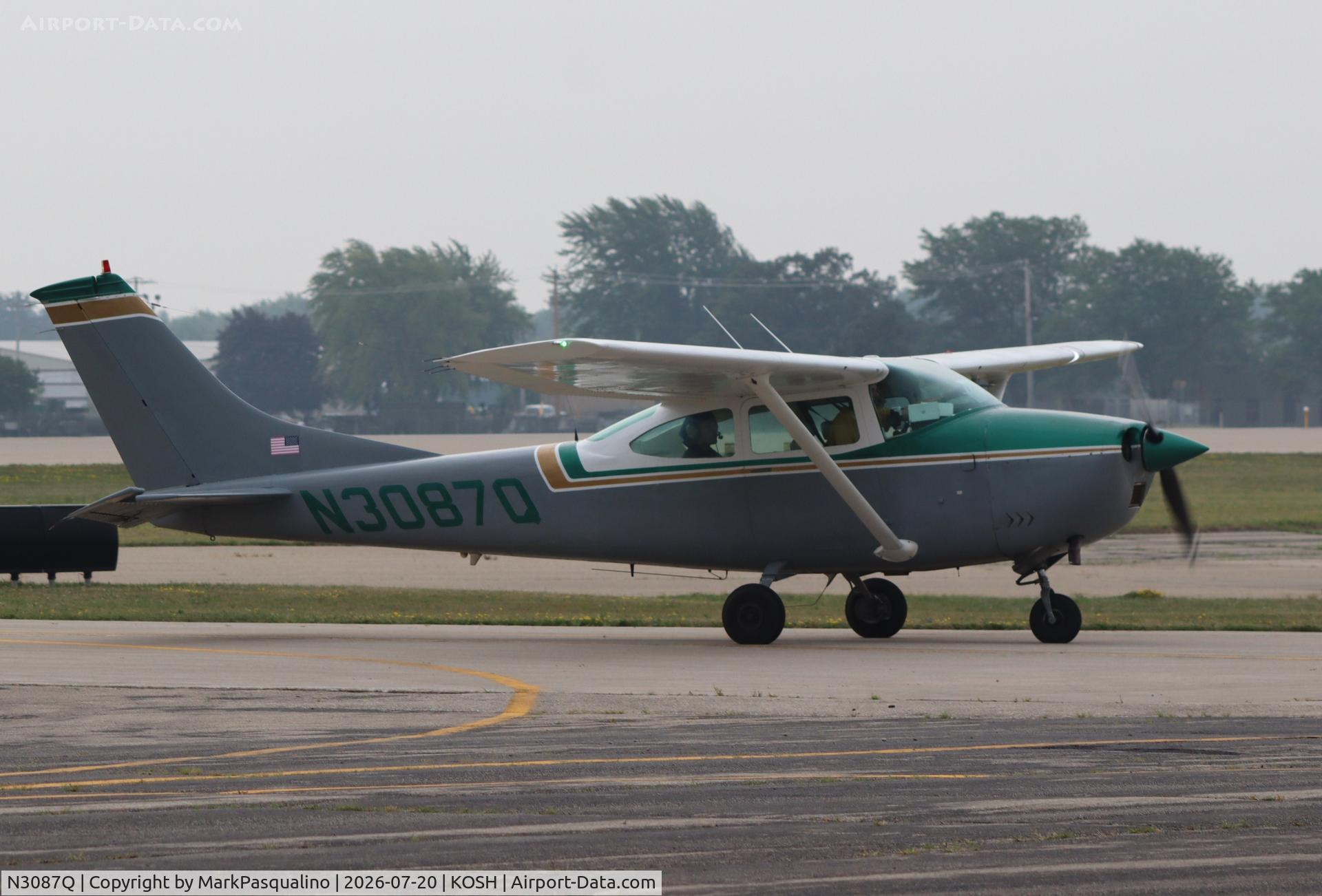 Aircraft N3087Q, 1967 Cessna 182K Skylane, c/n 18258087, Cessna 182K, at KOSH, photo by MarkPasqualino