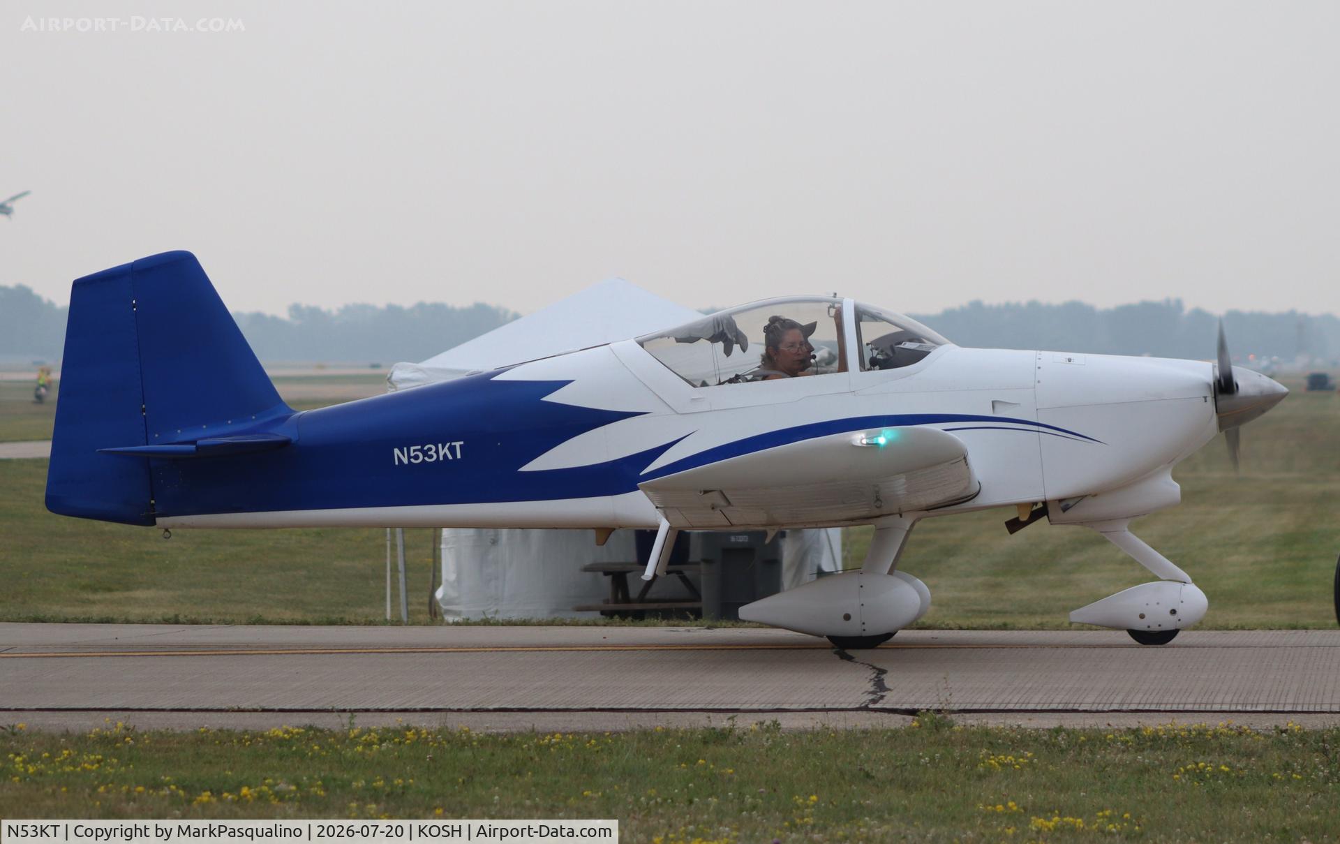 Aircraft N53KT, 2017 Vans RV-6A, c/n 001, Vans RV-6A, at KOSH, photo by MarkPasqualino