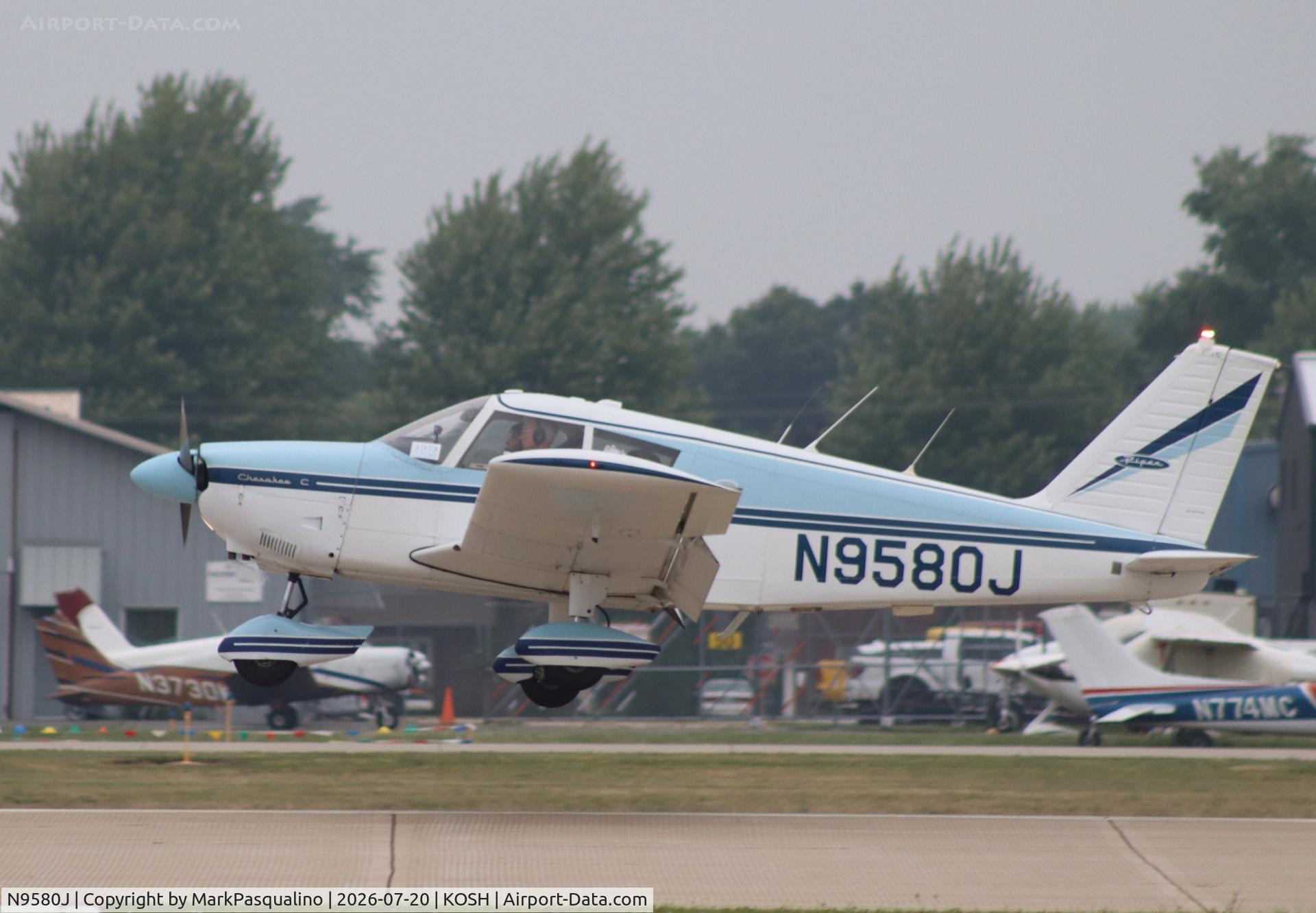 Aircraft N9580J, 1966 Piper PA-28-180, c/n 28-3718, Piper PA-28-180, at KOSH, photo by MarkPasqualino