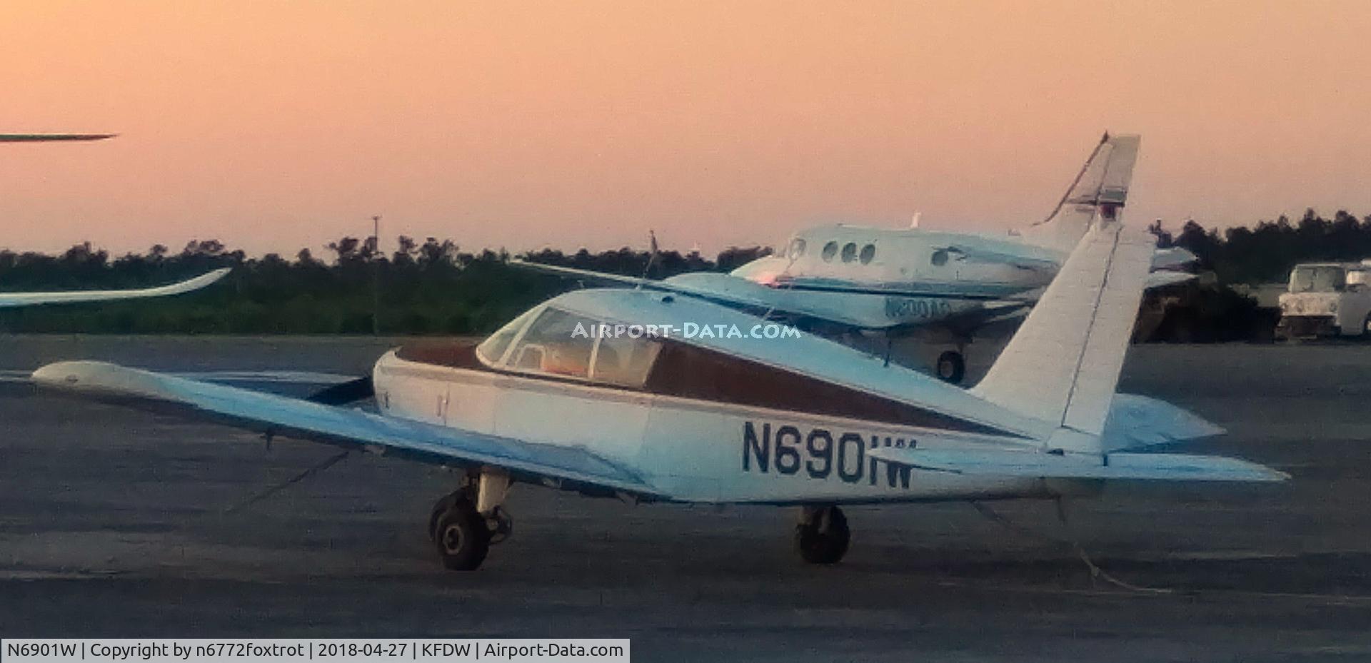 Aircraft N6901W, 1965 Piper PA-28-140, c/n 28-21065, Tied down on the ramp, at KFDW, photo by n6772foxtrot