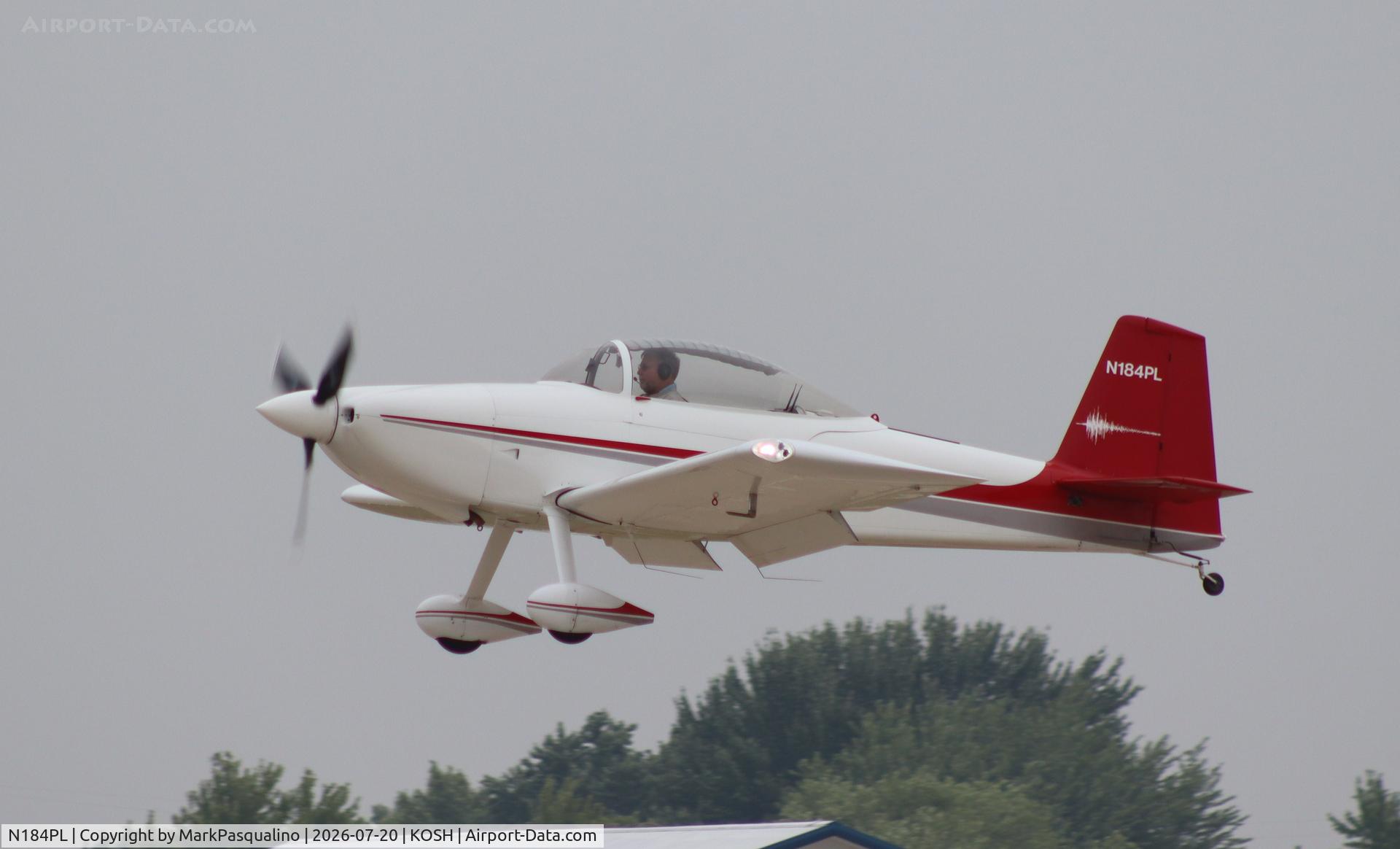 Aircraft N184PL, Vans RV-8, c/n 82738, Vans RV-8, at KOSH, photo by MarkPasqualino