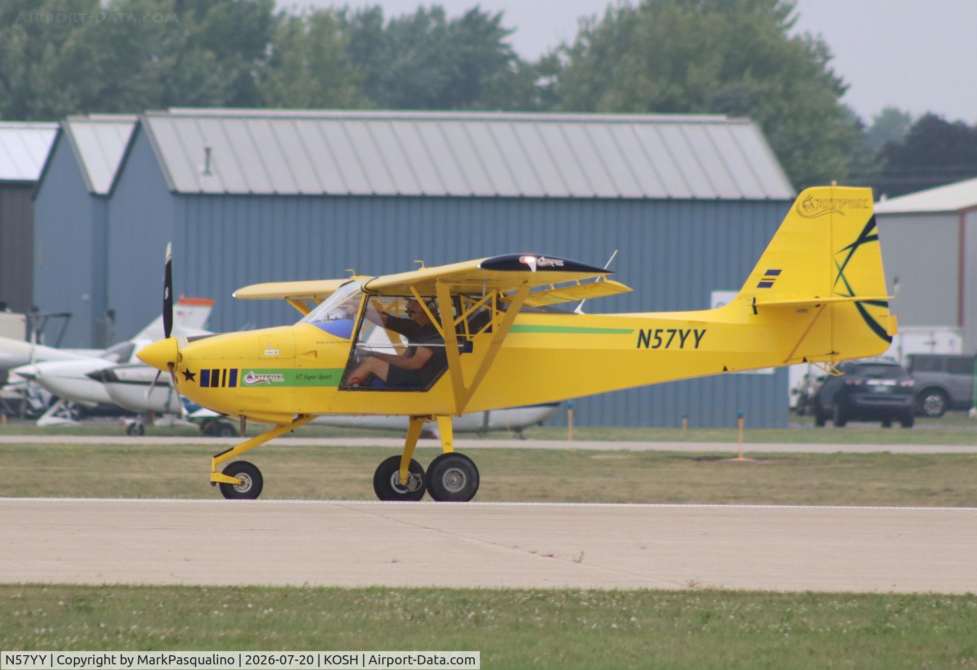 Aircraft N57YY, 2020 Ilan Perry KITFOX S7 SUPERSPORT, c/n KA13031254, Kitfox S7 Supersport, at KOSH, photo by MarkPasqualino