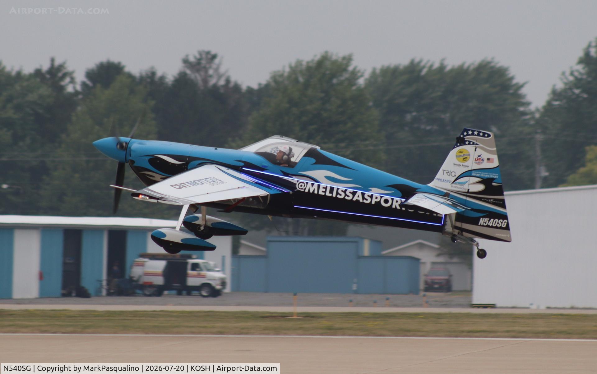 Aircraft N540SG, 2005 Zivko Edge 540, c/n 0035, Edge 540, at KOSH, photo by MarkPasqualino