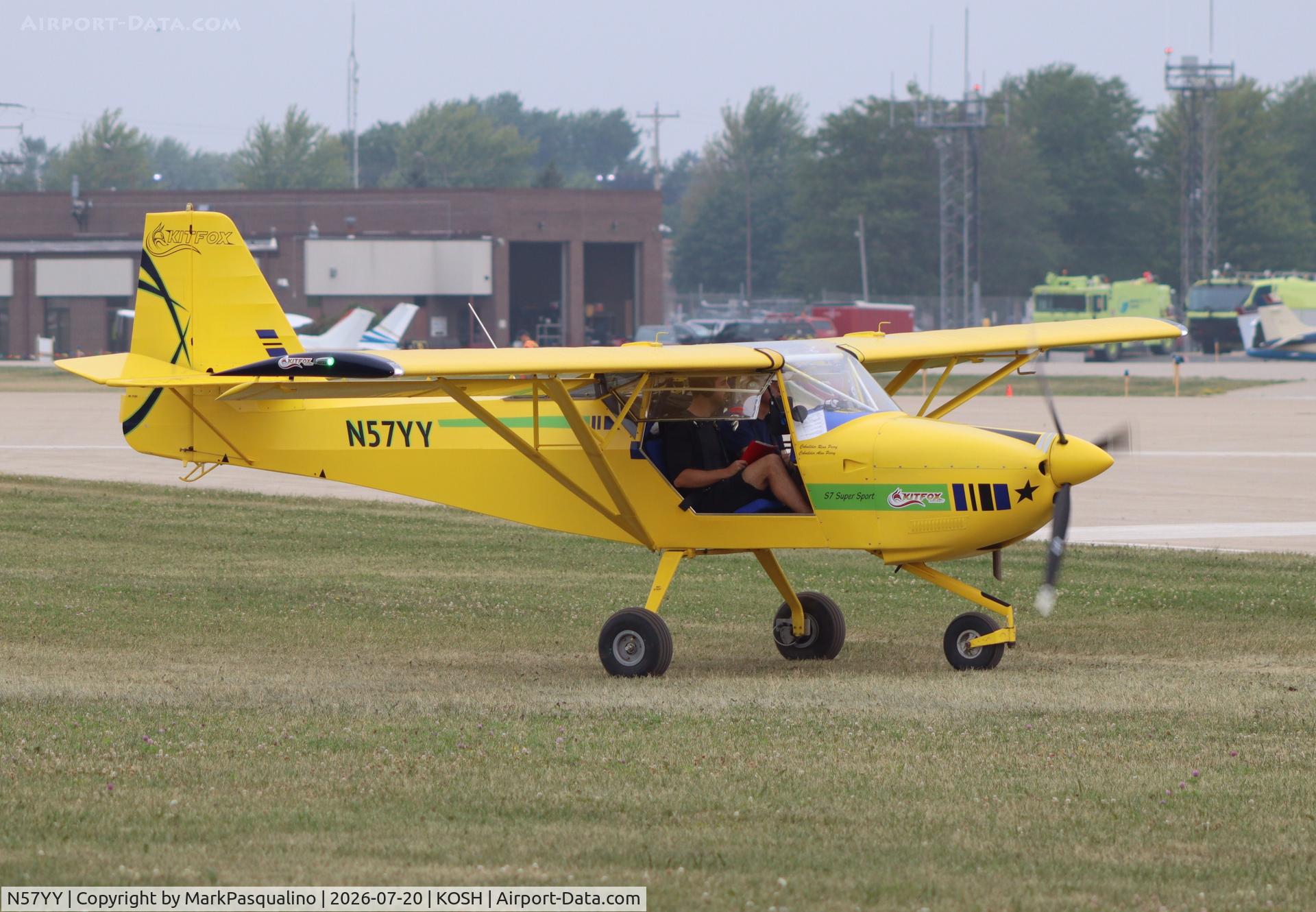 Aircraft N57YY, 2020 Ilan Perry KITFOX S7 SUPERSPORT, c/n KA13031254, Kitfox S7 Supersport, at KOSH, photo by MarkPasqualino