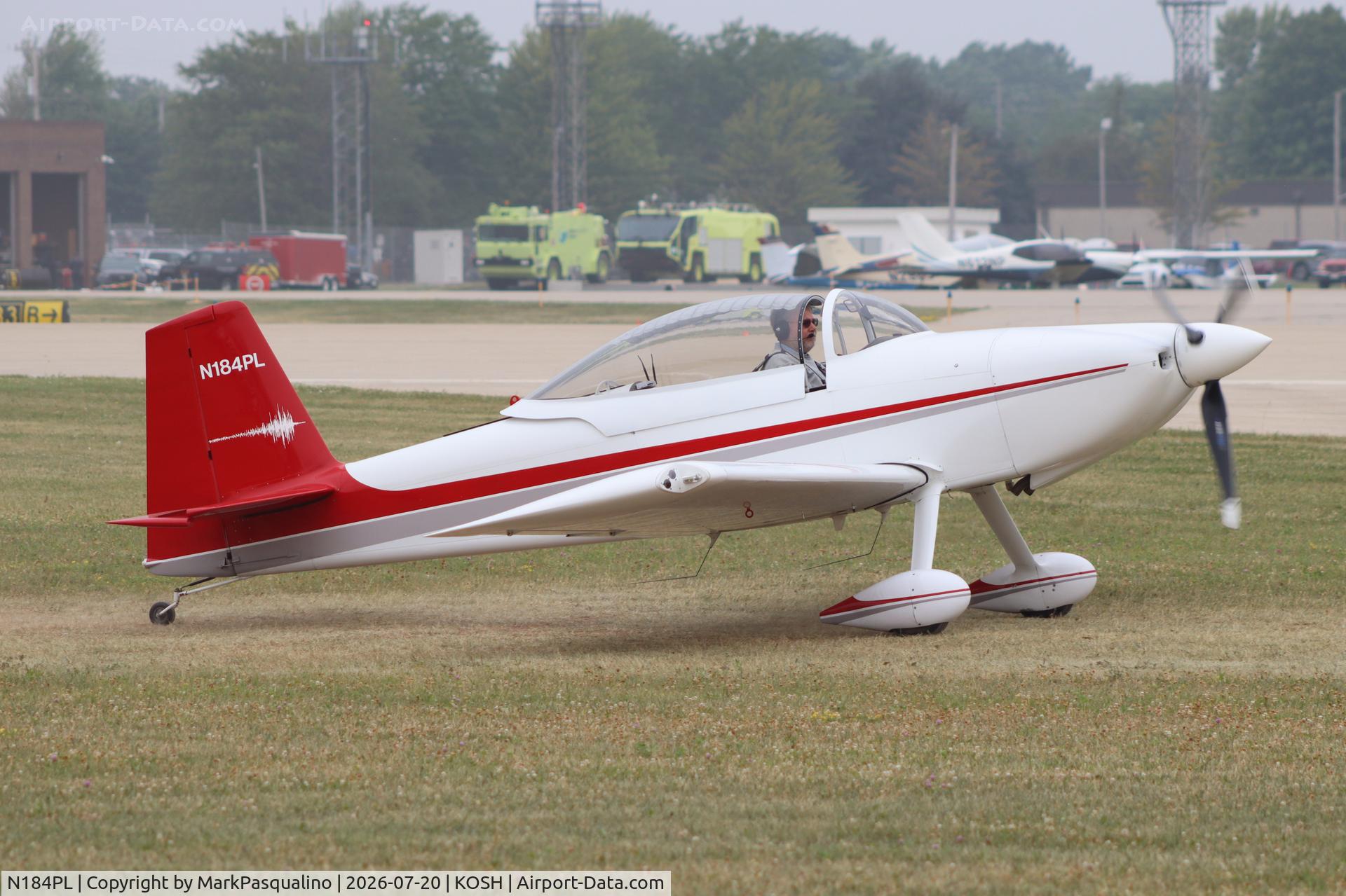 Aircraft N184PL, Vans RV-8, c/n 82738, Vans RV-8, at KOSH, photo by MarkPasqualino
