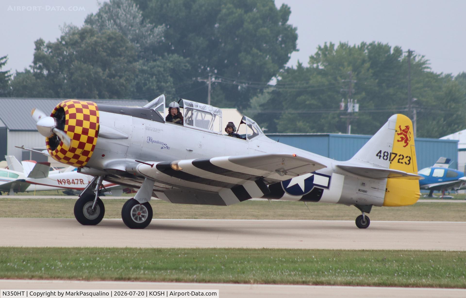 Aircraft N350HT, 1942 North American AT-6D Texan, c/n 43756, North American AT-6D, at KOSH, photo by MarkPasqualino