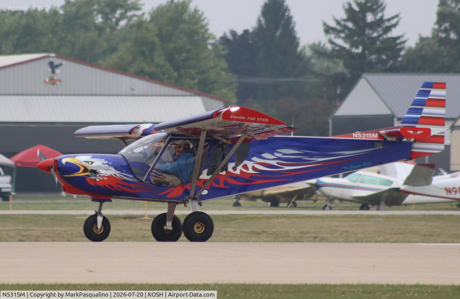 Aircraft N531SM, 2018 Zenith STOL CH-750, c/n 75-7662, Zenith STOL CH-750, at KOSH, photo by MarkPasqualino