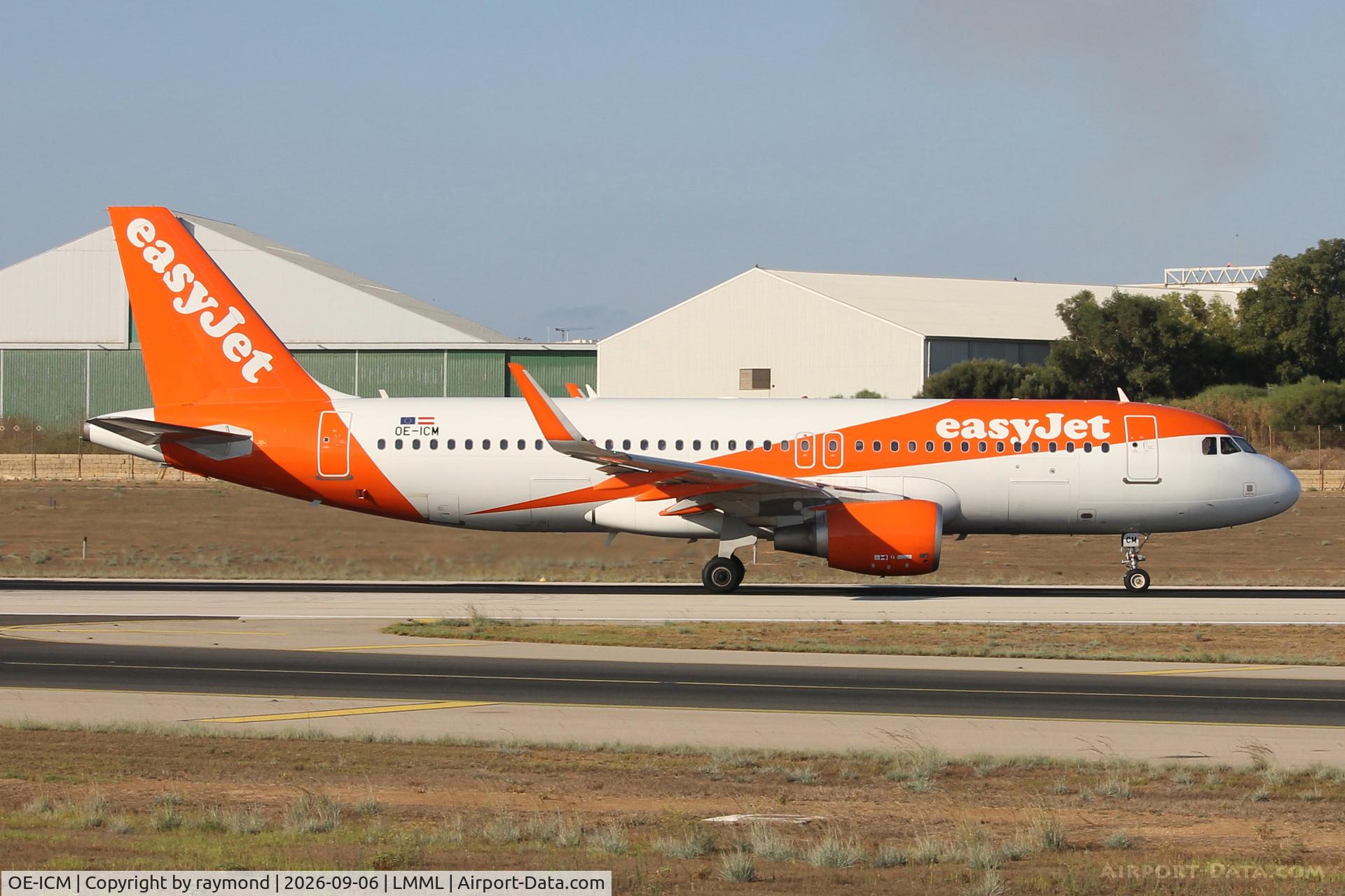 Aircraft OE-ICM, 2015 Airbus A320-214, c/n 6416, Airbus A320-214 reg OE-ICM of Easyjet rolling RW31 departing from Malta., at LMML, photo by raymond