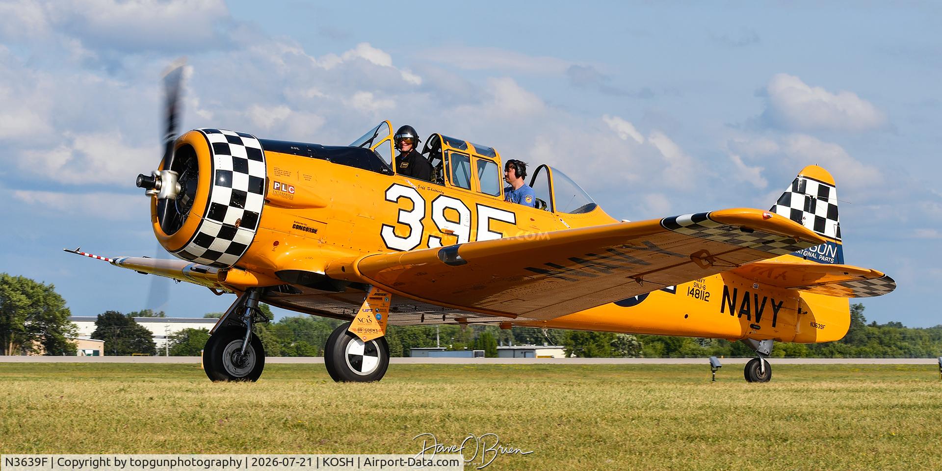 Aircraft N3639F, North American SNJ-6 Texan, c/n 121-43111, Oshkosh 26, at KOSH, photo by topgunphotography
