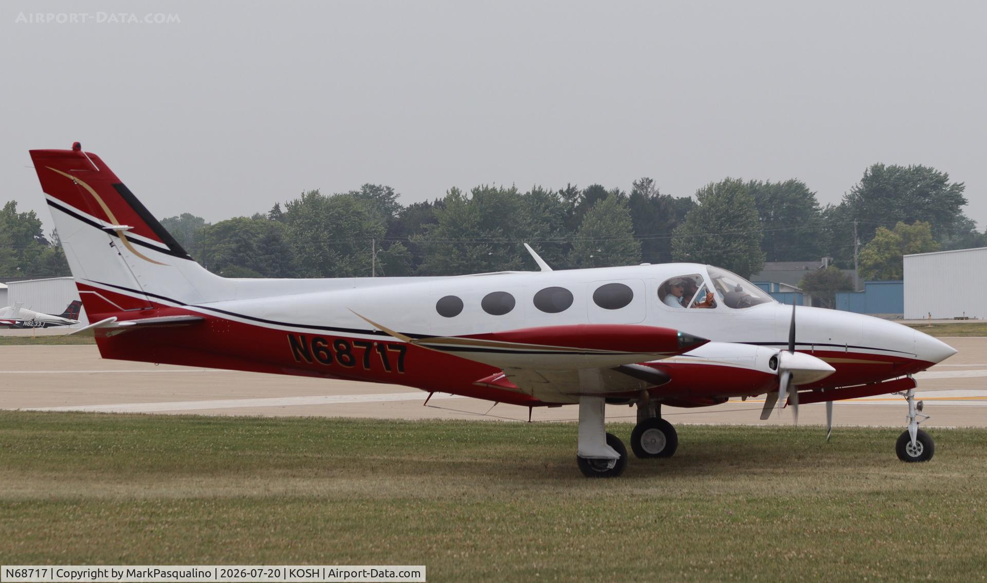 Aircraft N68717, 1982 Cessna 340A, c/n 340A1526, Cessna 340A, at KOSH, photo by MarkPasqualino