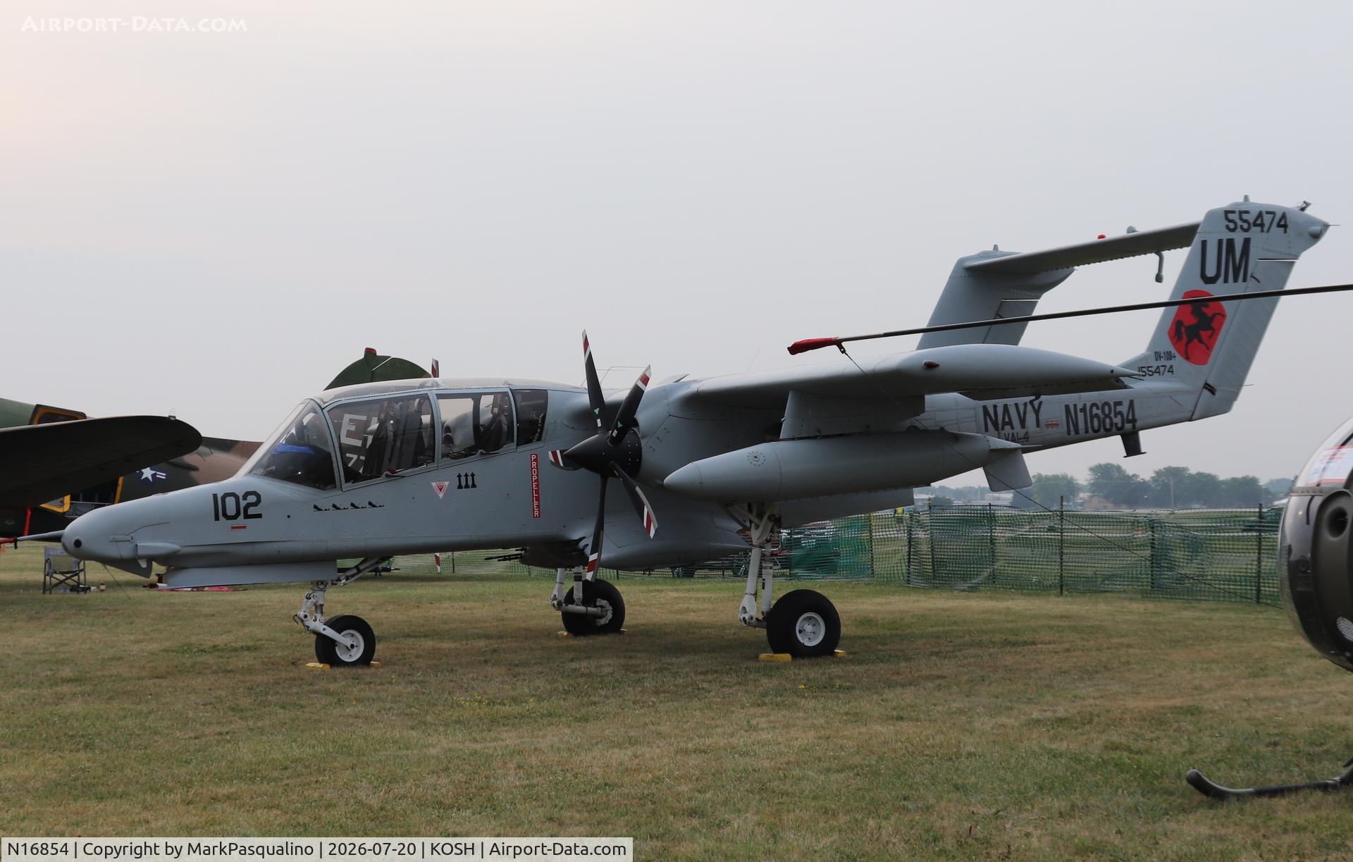 Aircraft N16854, North American Rockwell OV-10D Bronco, c/n 305-85, North American Rockwell OV-10D, at KOSH, photo by MarkPasqualino