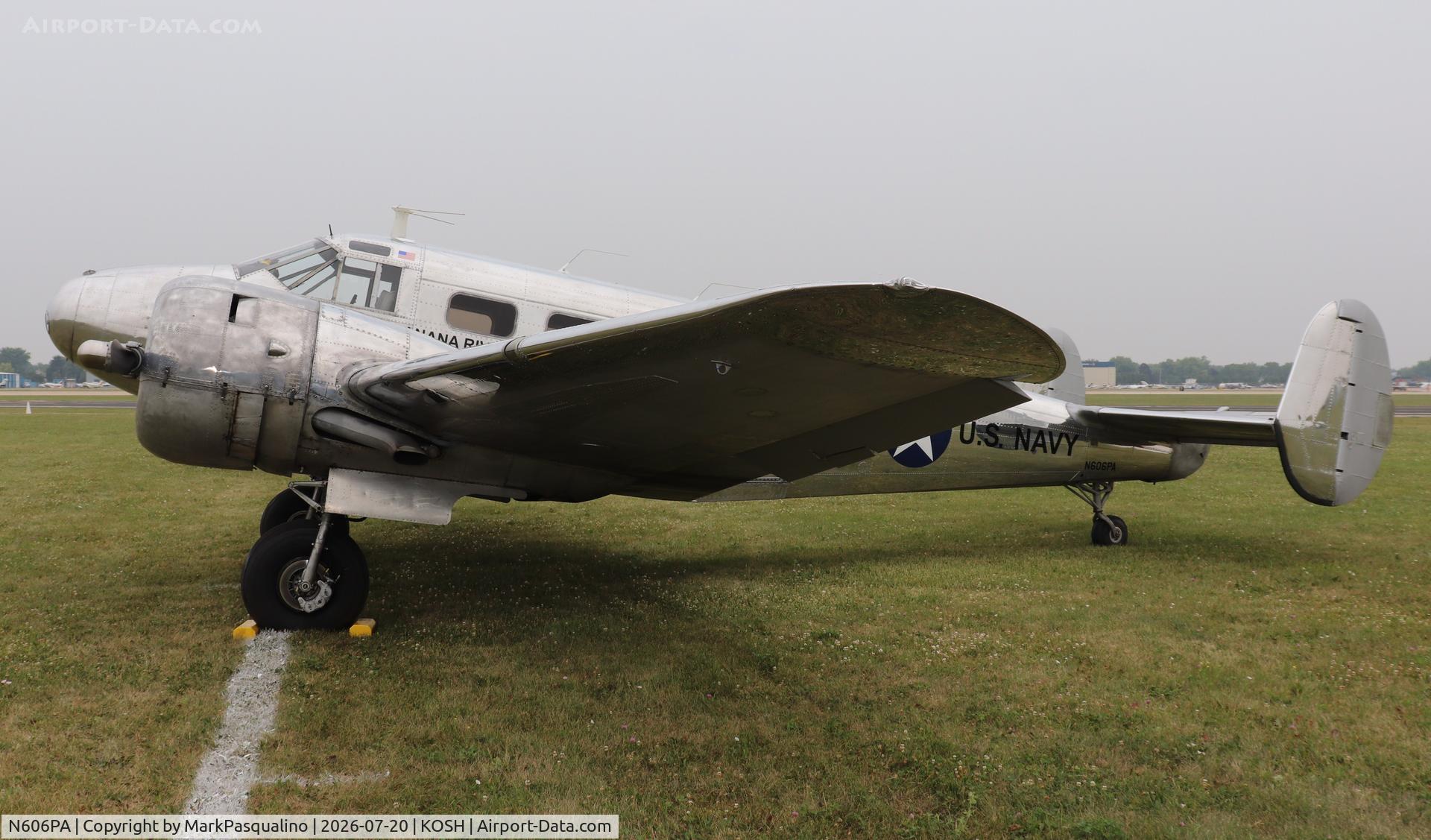 Aircraft N606PA, 1952 Beech C-45H Expeditor, c/n AF-827 (52-10897), Beech C-45H, at KOSH, photo by MarkPasqualino