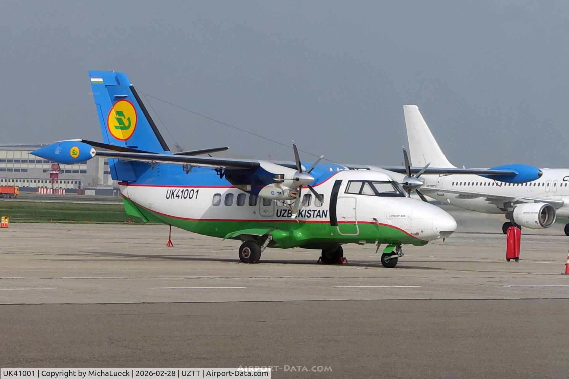 Aircraft UK41001, Let L-410UVP-E20 Turbolet, c/n 223409, At tashkent, at UZTT, photo by MichaLueck