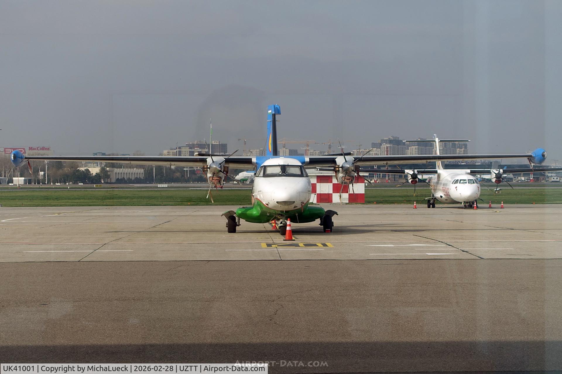 Aircraft UK41001, Let L-410UVP-E20 Turbolet, c/n 223409, At Tashkent, at UZTT, photo by MichaLueck