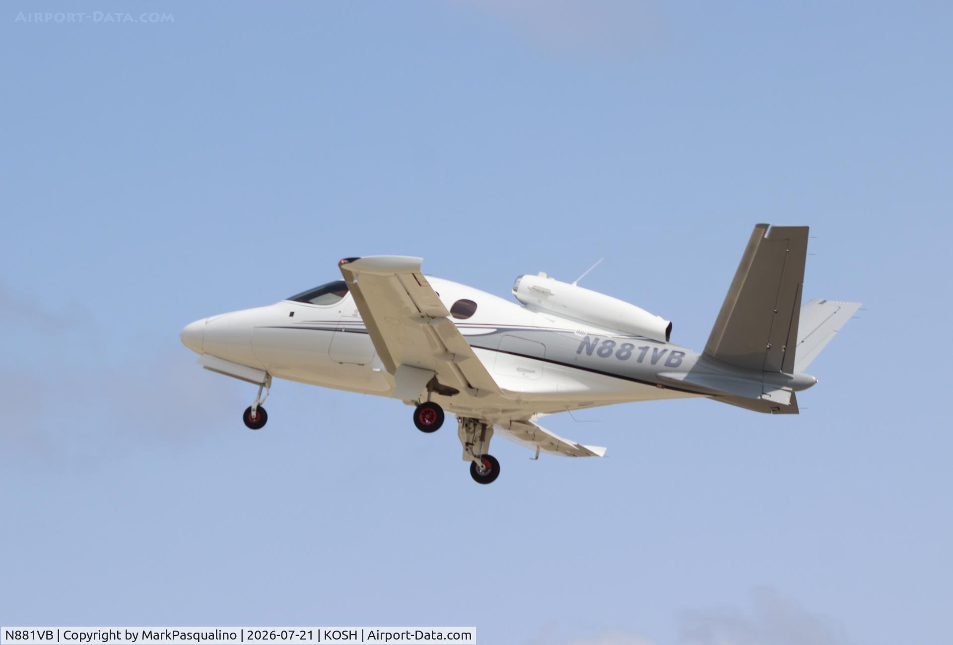 Aircraft N881VB, 2017 Cirrus Design Corp SF50, c/n 0027, Cirrus SF50, at KOSH, photo by MarkPasqualino