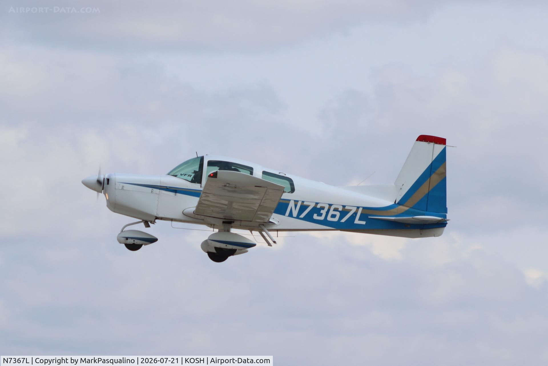 Aircraft N7367L, 1972 Grumman American AA-5 Traveler, c/n AA5-0267, Grumman American AA-5, at KOSH, photo by MarkPasqualino