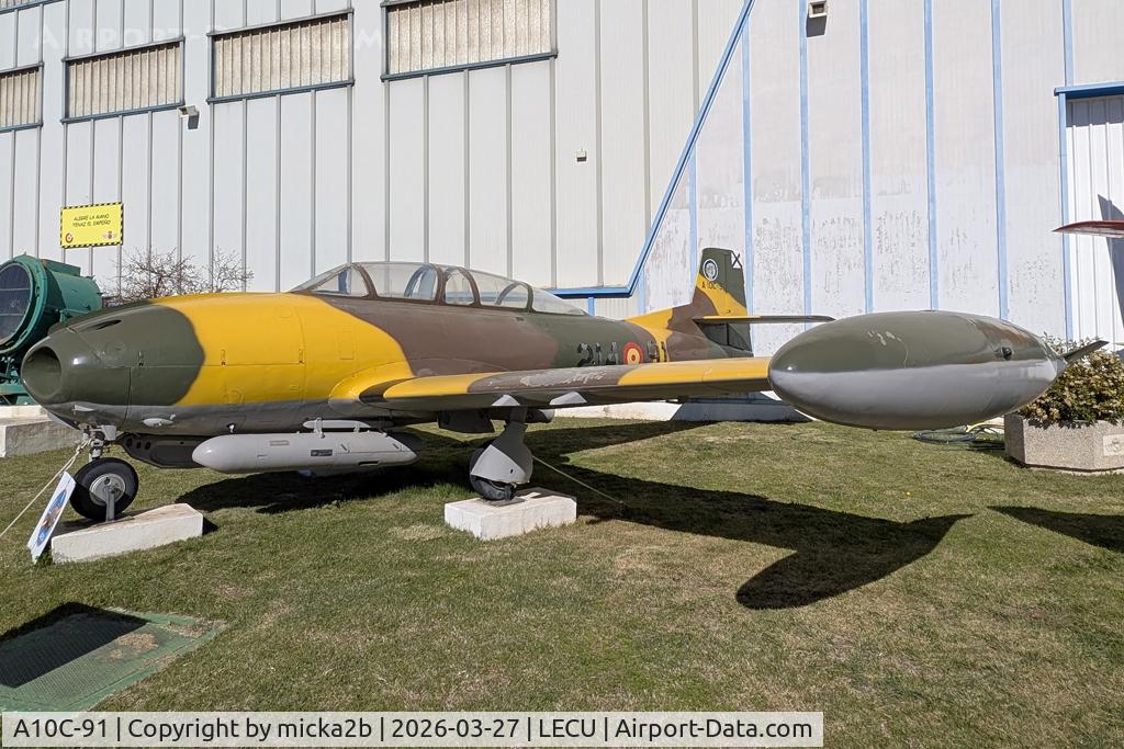 Aircraft A10C-91, Hispano HA-220D Saeta, c/n 22/41, Preserved, at LECU, photo by micka2b