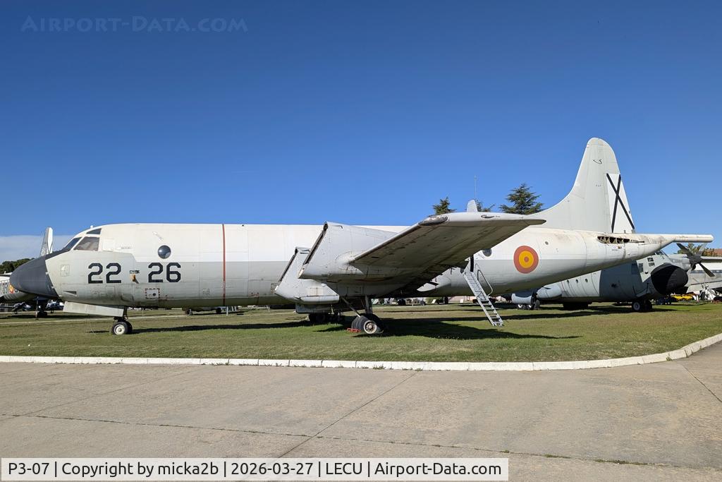 Aircraft P3-07, Lockheed P-3A Orion, c/n 185-5042, Preserved, at LECU, photo by micka2b