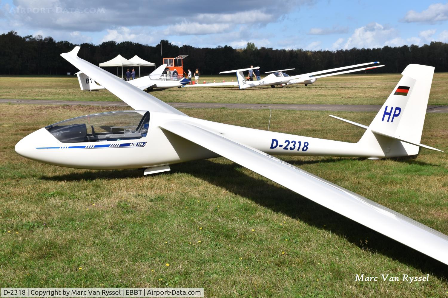 Aircraft D-2318, Schleicher ASW 15 B, c/n 15328, At Brasschaat on 5-9-2026., at EBBT, photo by Marc Van Ryssel