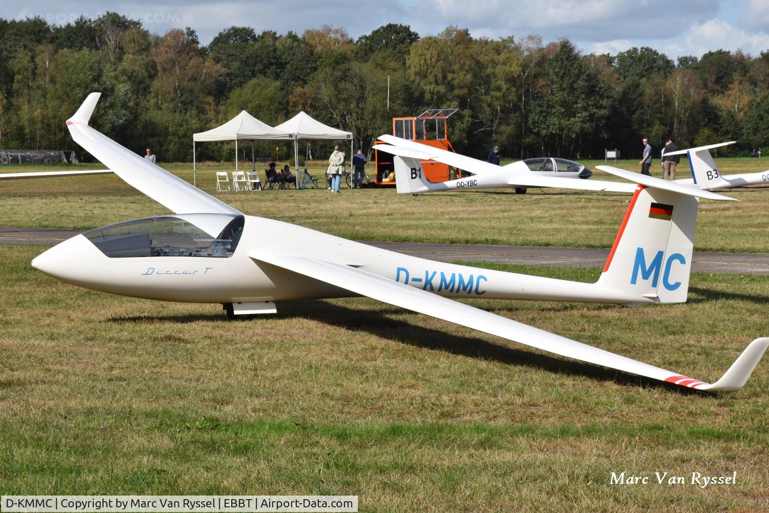 Aircraft D-KMMC, Schempp-hirth Discus bT, c/n 118/474, At Brasschaat on 5-9-2026., at EBBT, photo by Marc Van Ryssel