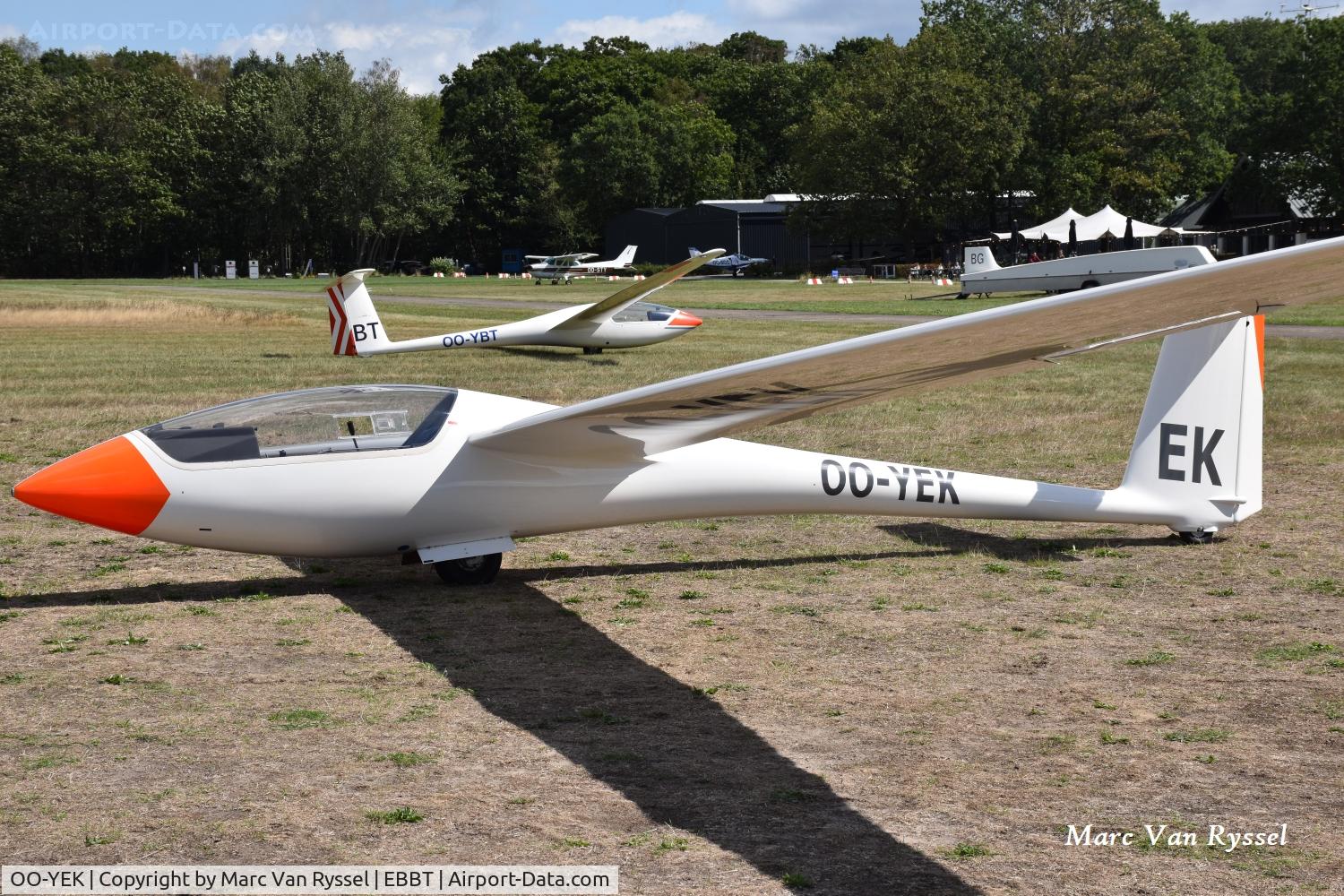 Aircraft OO-YEK, 1985 Centrair C101A Pegase, c/n 101A-0190, At Brasschaat on 5-9-2026., at EBBT, photo by Marc Van Ryssel