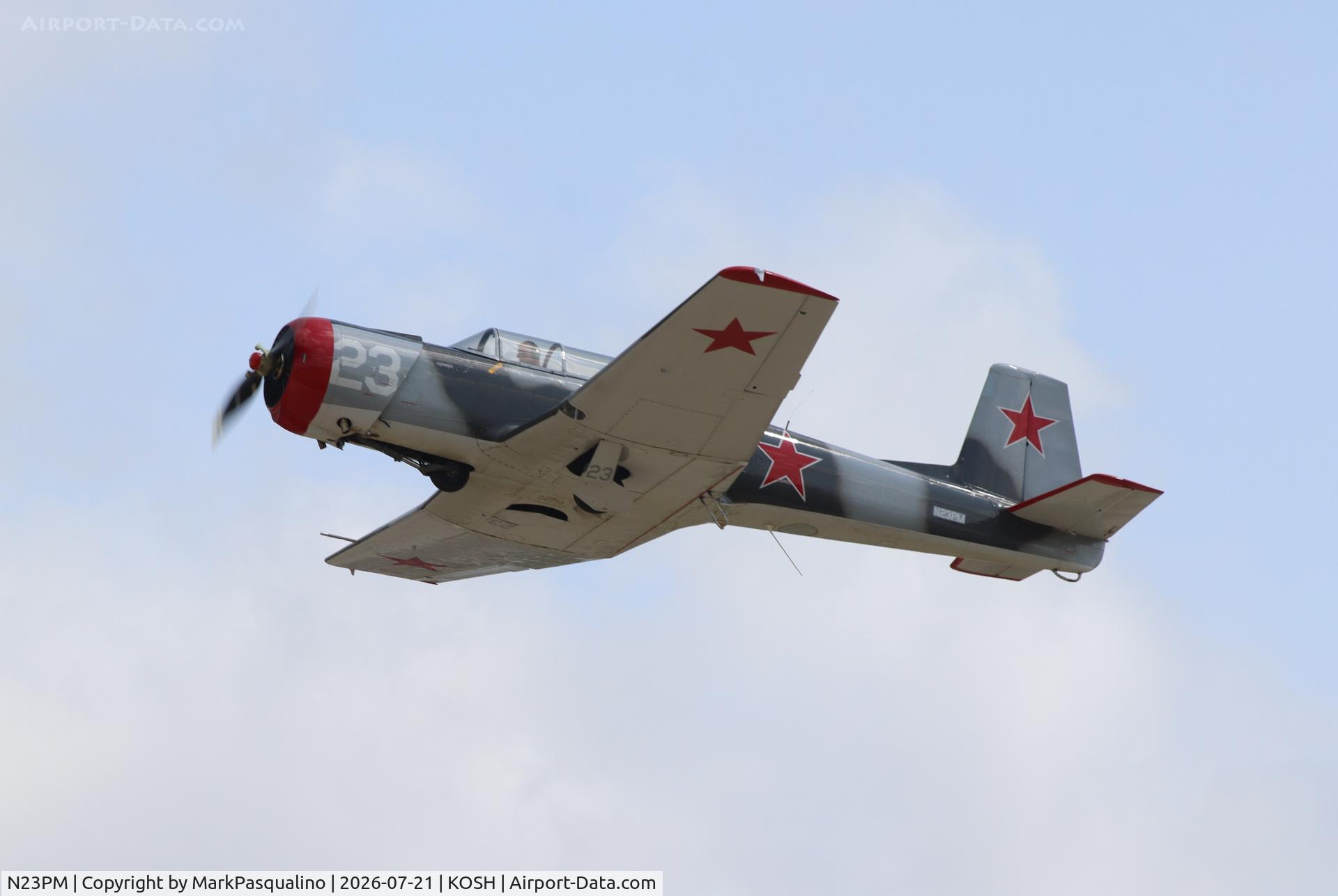 Aircraft N23PM, 1978 Nanchang CJ-6, c/n 3832012, Nanchang cj-6, at KOSH, photo by MarkPasqualino