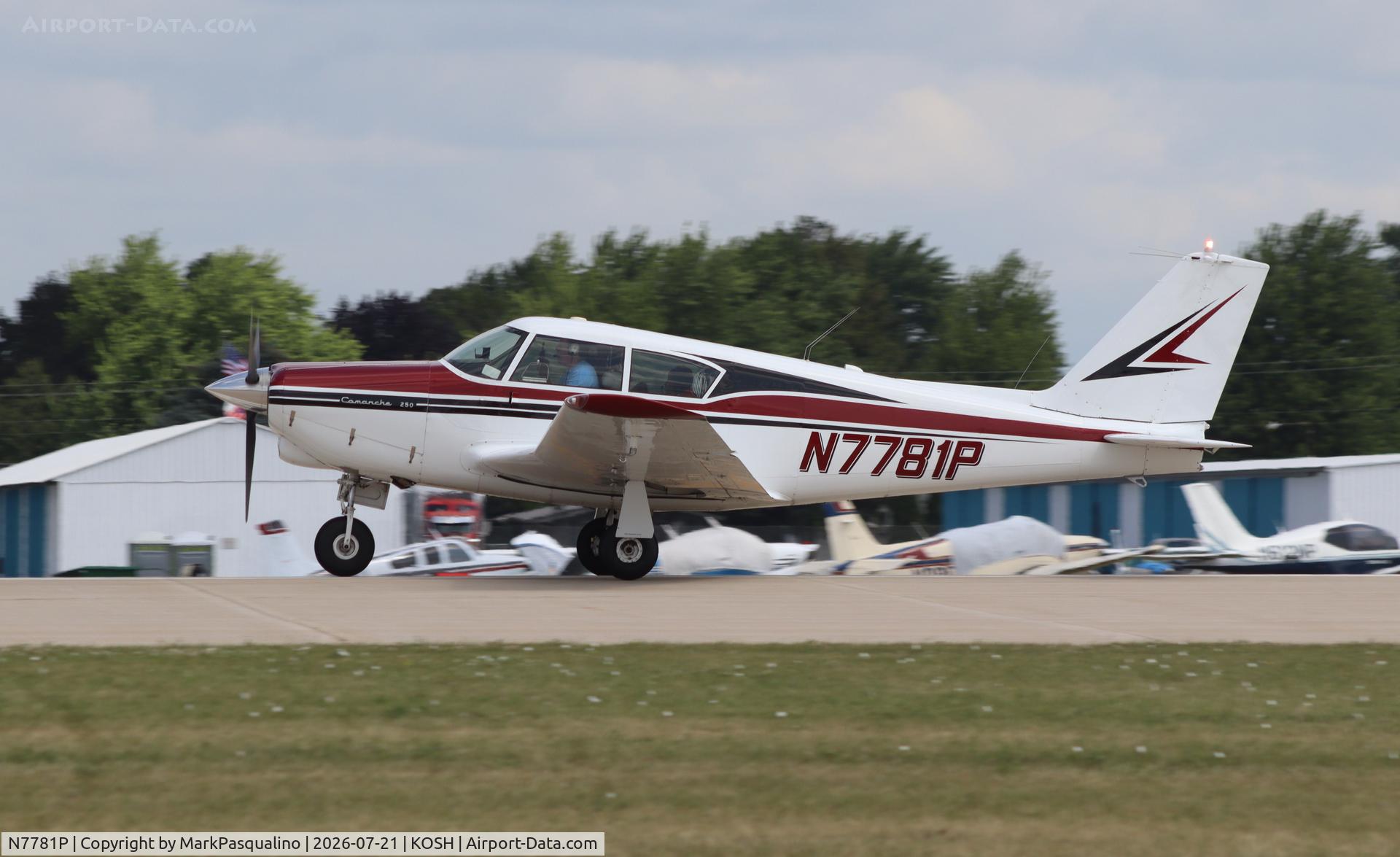 Aircraft N7781P, 1962 Piper PA-24-250 Comanche, c/n 24-2998, Piper PA-24-250, at KOSH, photo by MarkPasqualino