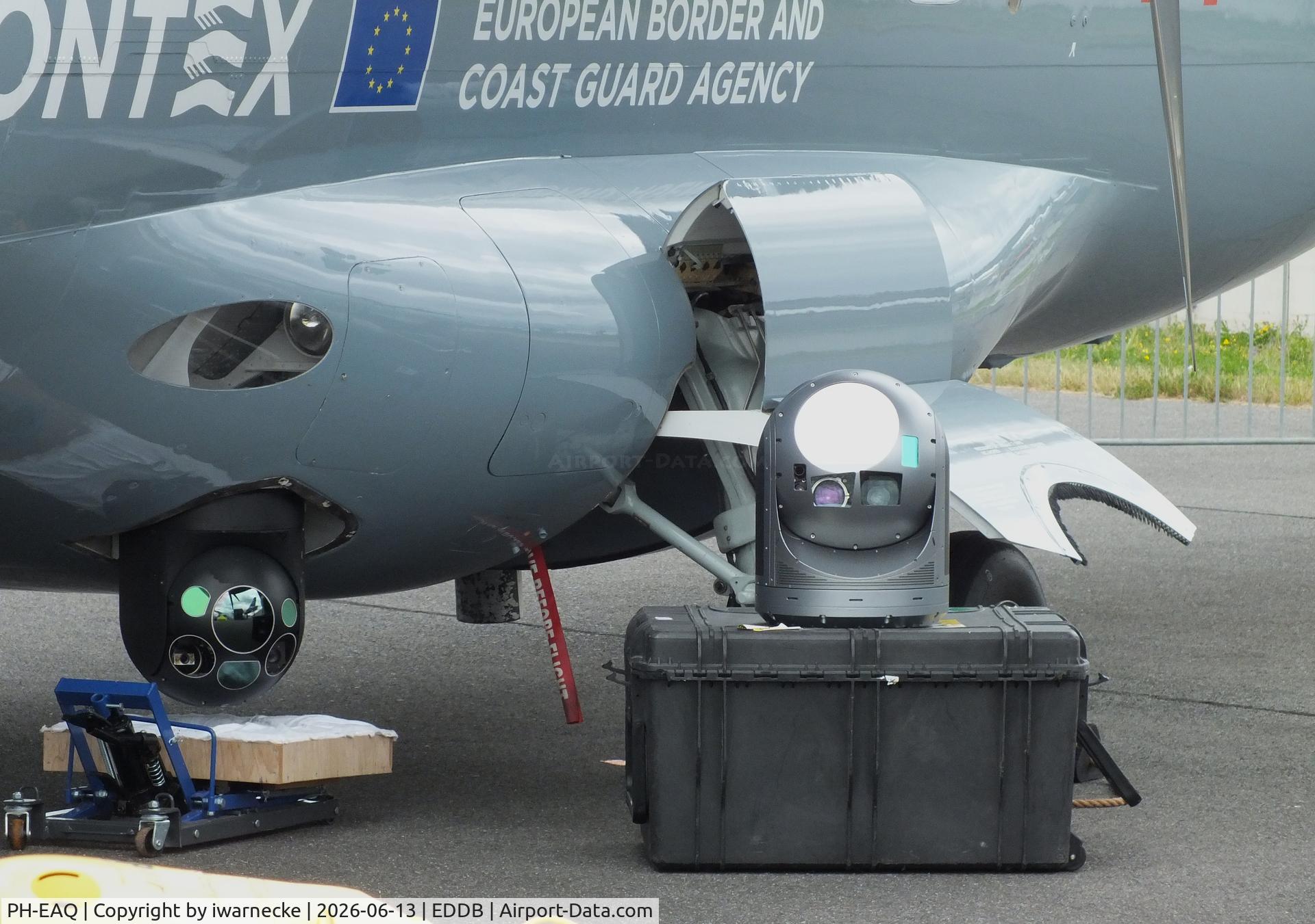 Aircraft PH-EAQ, Dornier Do328-120, c/n 3051, Dornier Do328-120 of FRONTEX (European Border and Coast Guard Agency) at ILA 2026, Berlin, at EDDB, photo by iwarnecke