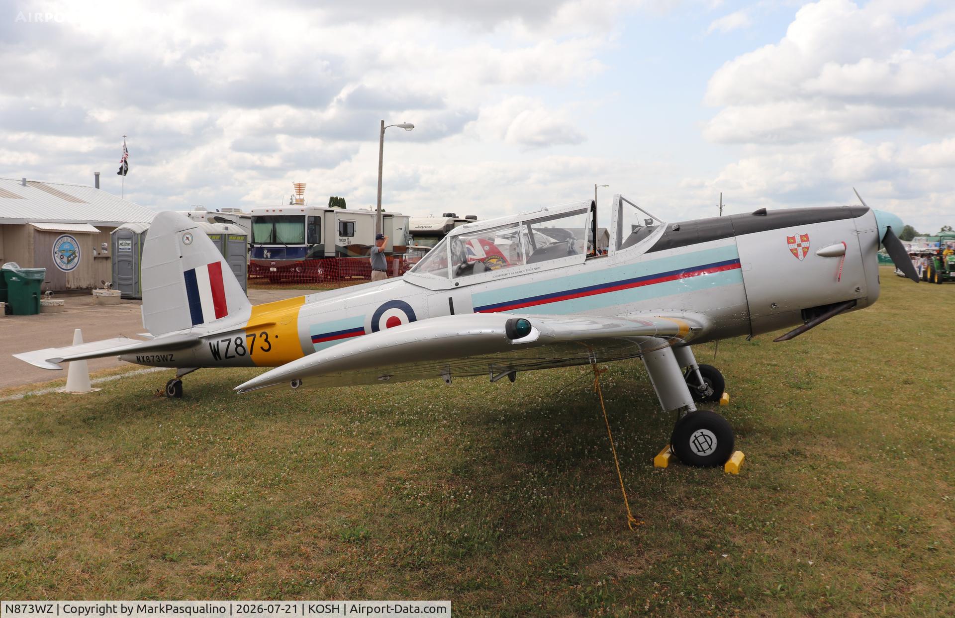 Aircraft N873WZ, 1953 De Havilland DHC-1 Chipmunk T.10, c/n C1/0907, DHC-1 Chipmunk T.10, at KOSH, photo by MarkPasqualino