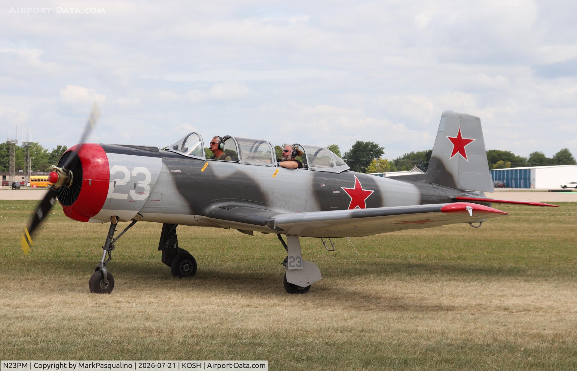 Aircraft N23PM, 1978 Nanchang CJ-6, c/n 3832012, Nanchang CJ-6, at KOSH, photo by MarkPasqualino