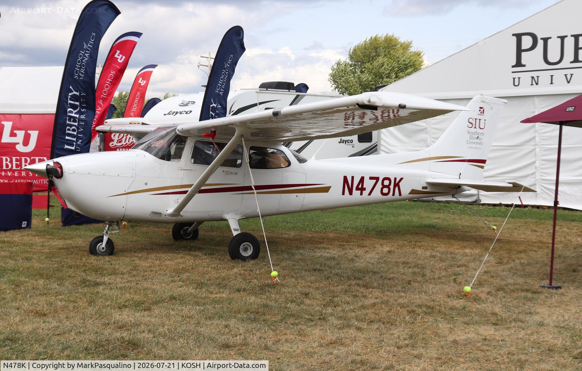 Aircraft N478K, 2023 Textron Aviation Inc 172S, c/n 172S12966, Cessna 172S, at KOSH, photo by MarkPasqualino