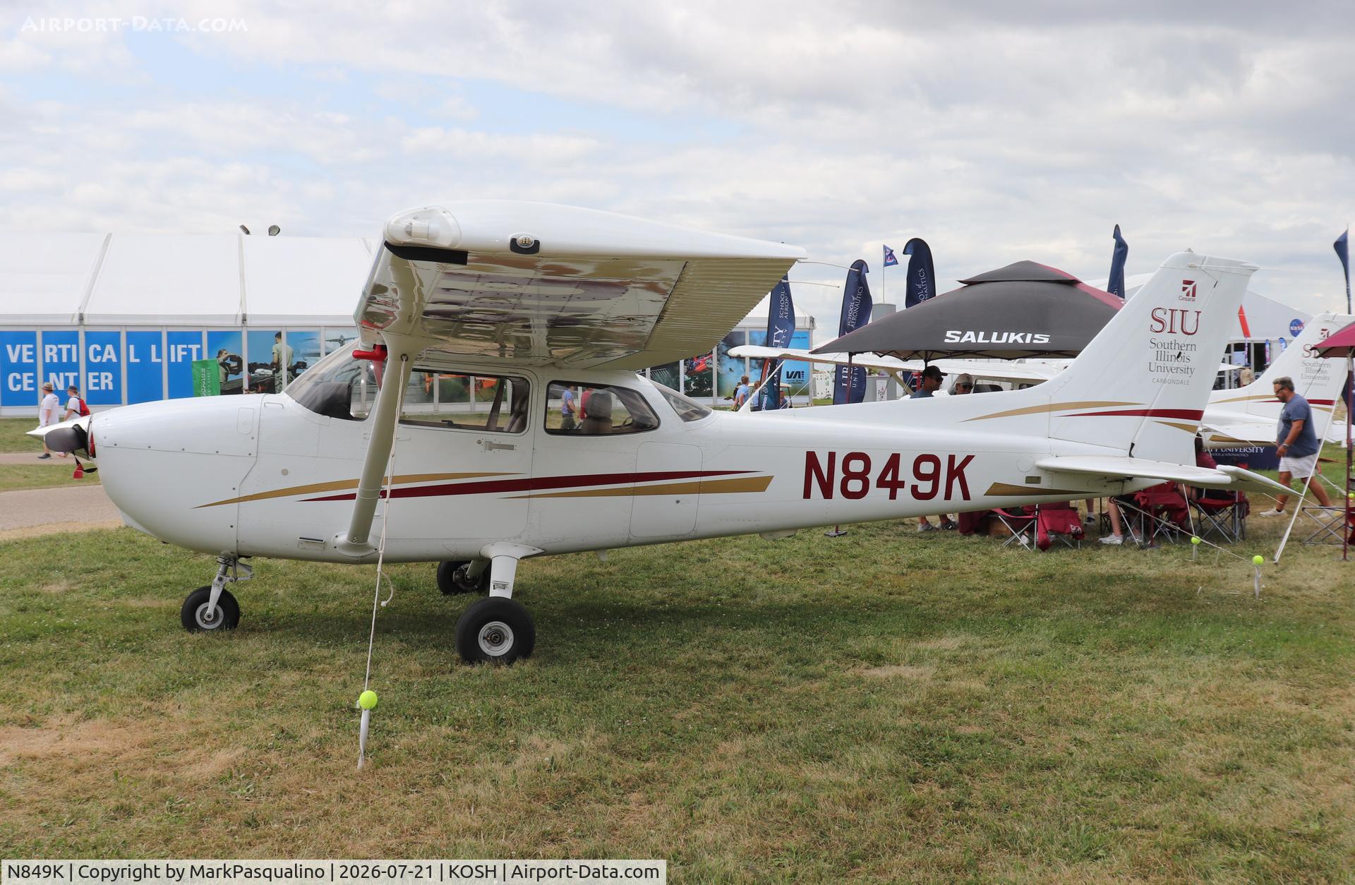 Aircraft N849K, 2023 Cessna 207 172S, c/n 172S12960, Cessna 172S, at KOSH, photo by MarkPasqualino