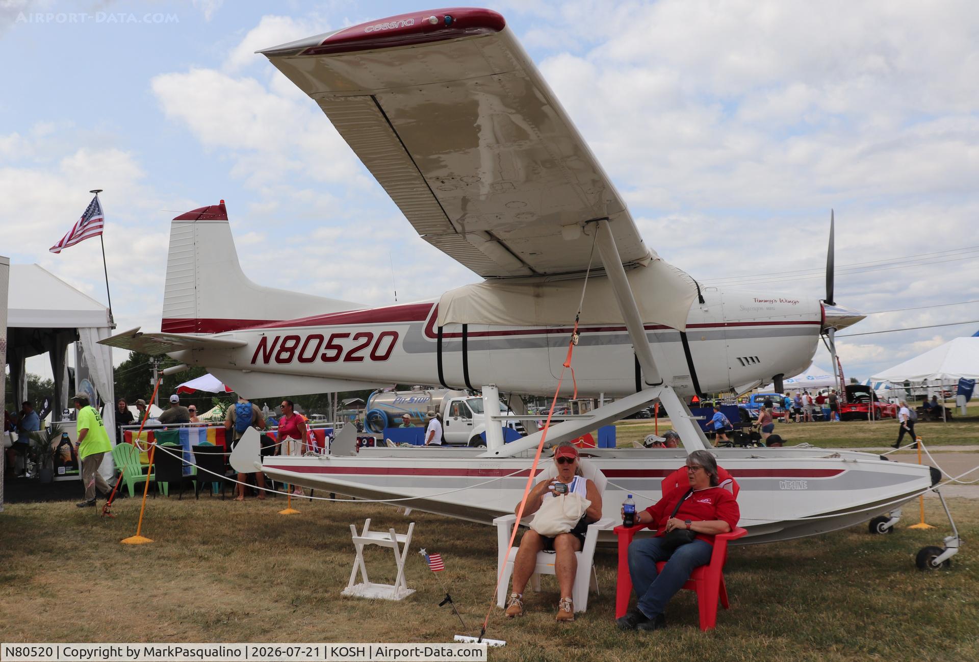 Aircraft N80520, 1976 Cessna A185F Skywagon 185, c/n 18503125, Cessna A185F, at KOSH, photo by MarkPasqualino