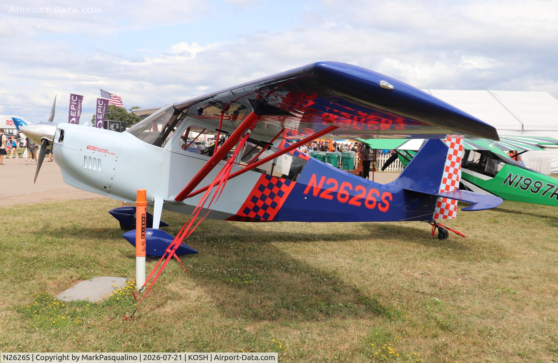 Aircraft N2626S, 2026 American Champion 8KCAB Decathlon, c/n 1226-2026, American Champion 8KCAB, at KOSH, photo by MarkPasqualino