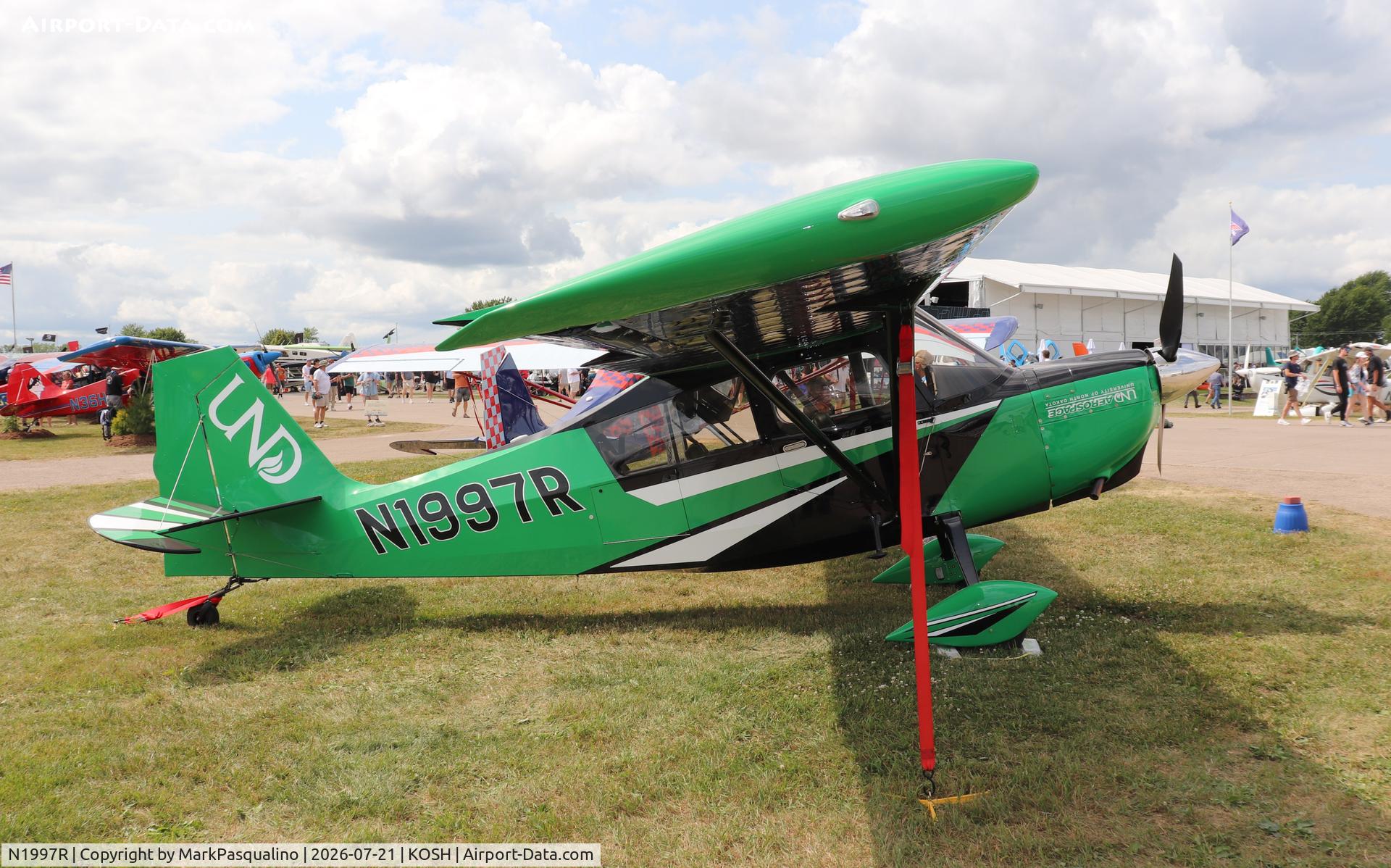 Aircraft N1997R, 2026 American Champion 8KCAB Decathlon, c/n 1232-2026, American Champion 8KCAB, at KOSH, photo by MarkPasqualino