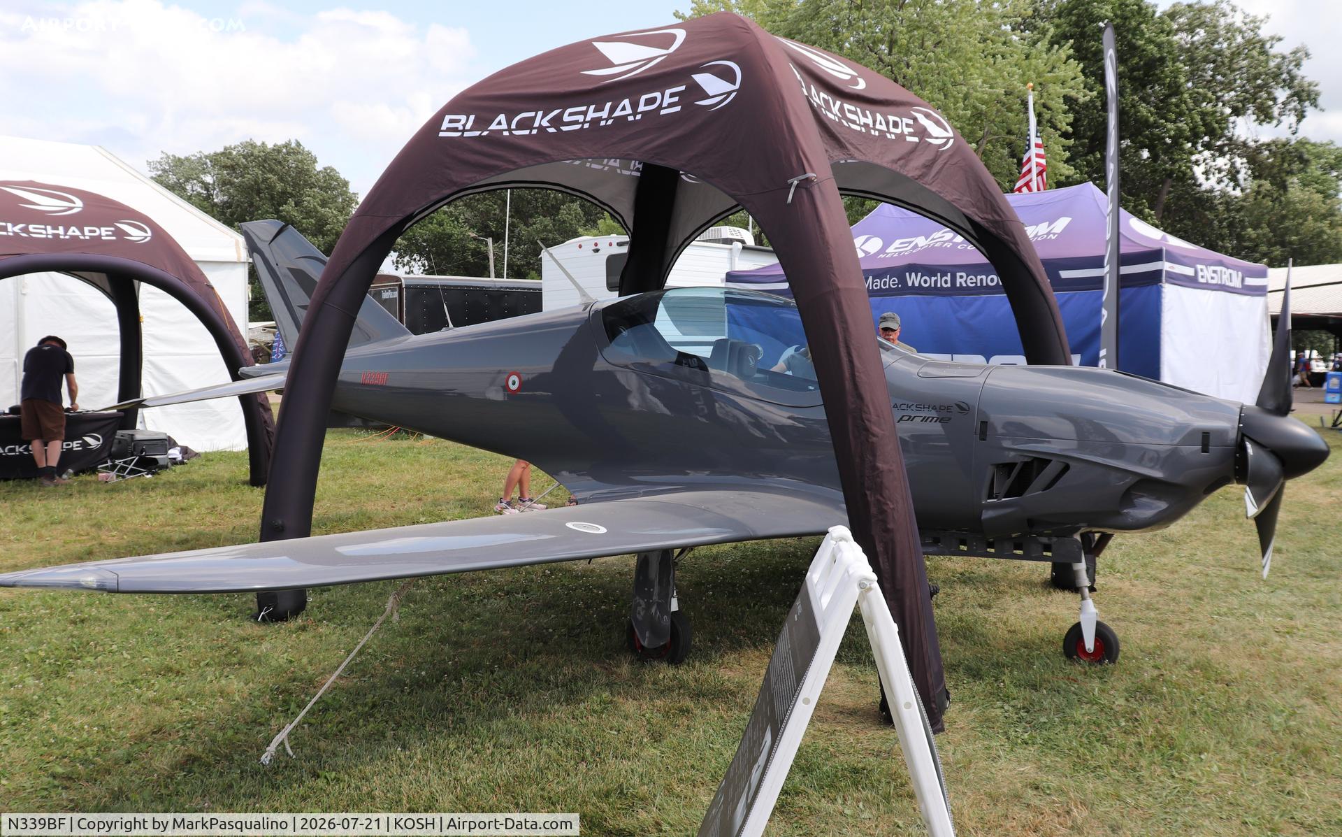 Aircraft N339BF, Blackshape S P A BS100-600-916, c/n BPU074, Blackshape BS100-600-916, at KOSH, photo by MarkPasqualino